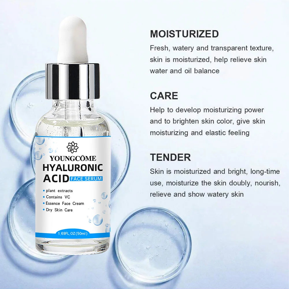 Hyaluronic Acid Deep Moisturizing Facial Essence Serum – Korean Skincare for Glowing, Hydrated Skin