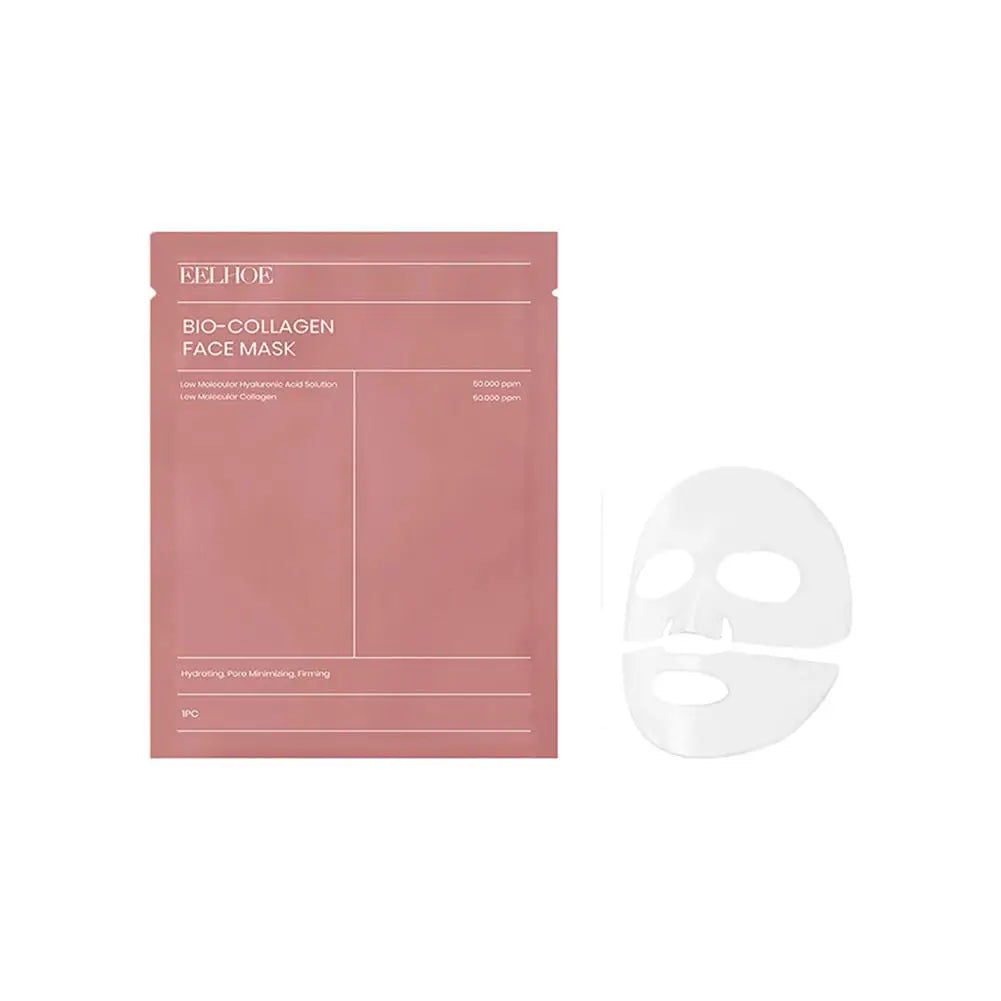 Bio-Collagen Face Mask – Deep Hydration & Pore Tightening Sheet Mask (5PCS)