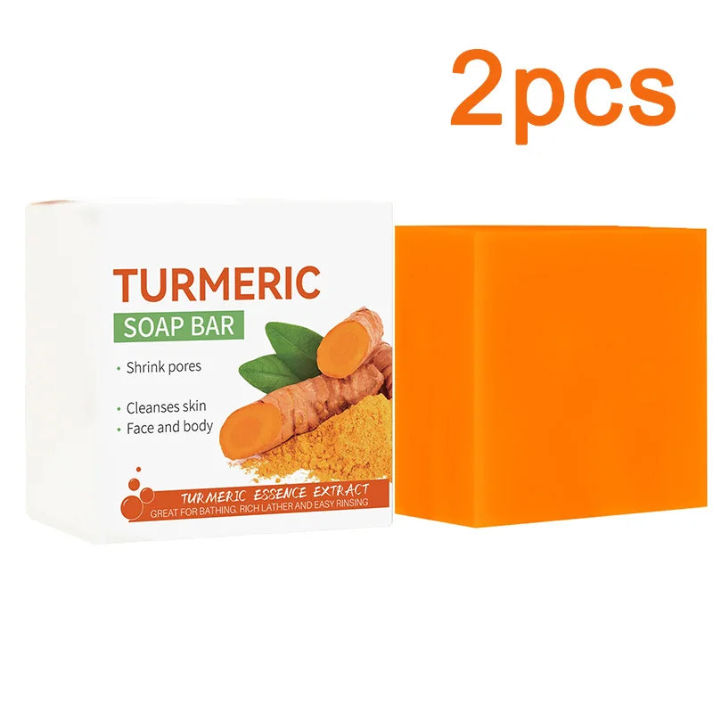 Handmade Turmeric Soap Bar | Brightening & Cleansing for Face and Body | Smooth, Even-Toned Skin