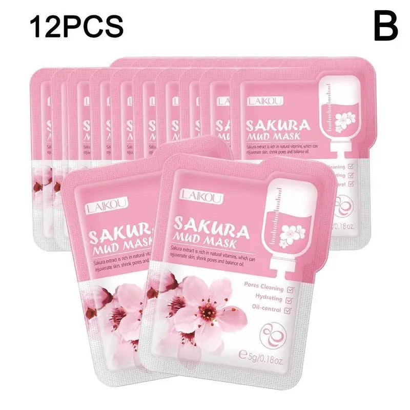 Bio-Collagen Face Mask – Deep Hydration & Pore Tightening Sheet Mask (5PCS)