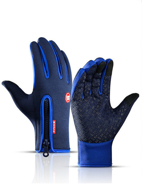 Motorcycle Riding Winter Gloves – Touch Screen, Waterproof, Anti-Slip, and Fleece-Lined
