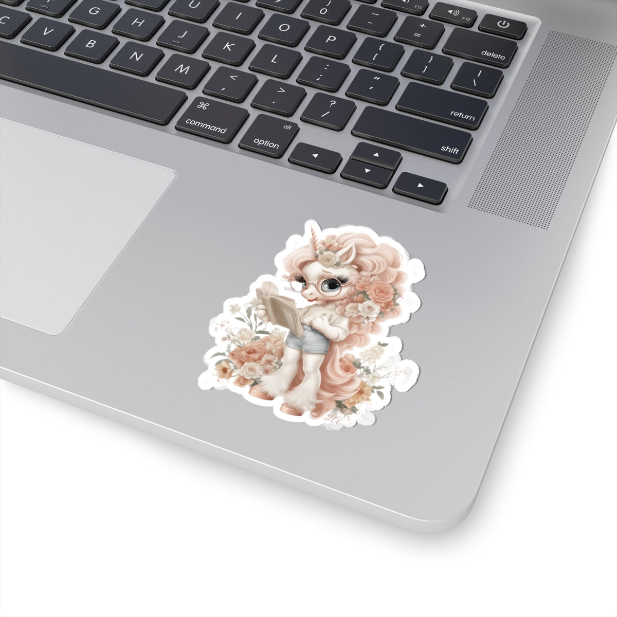 Whimsical Unicorn Lover Reading Sticker | Kiss-Cut Sticker