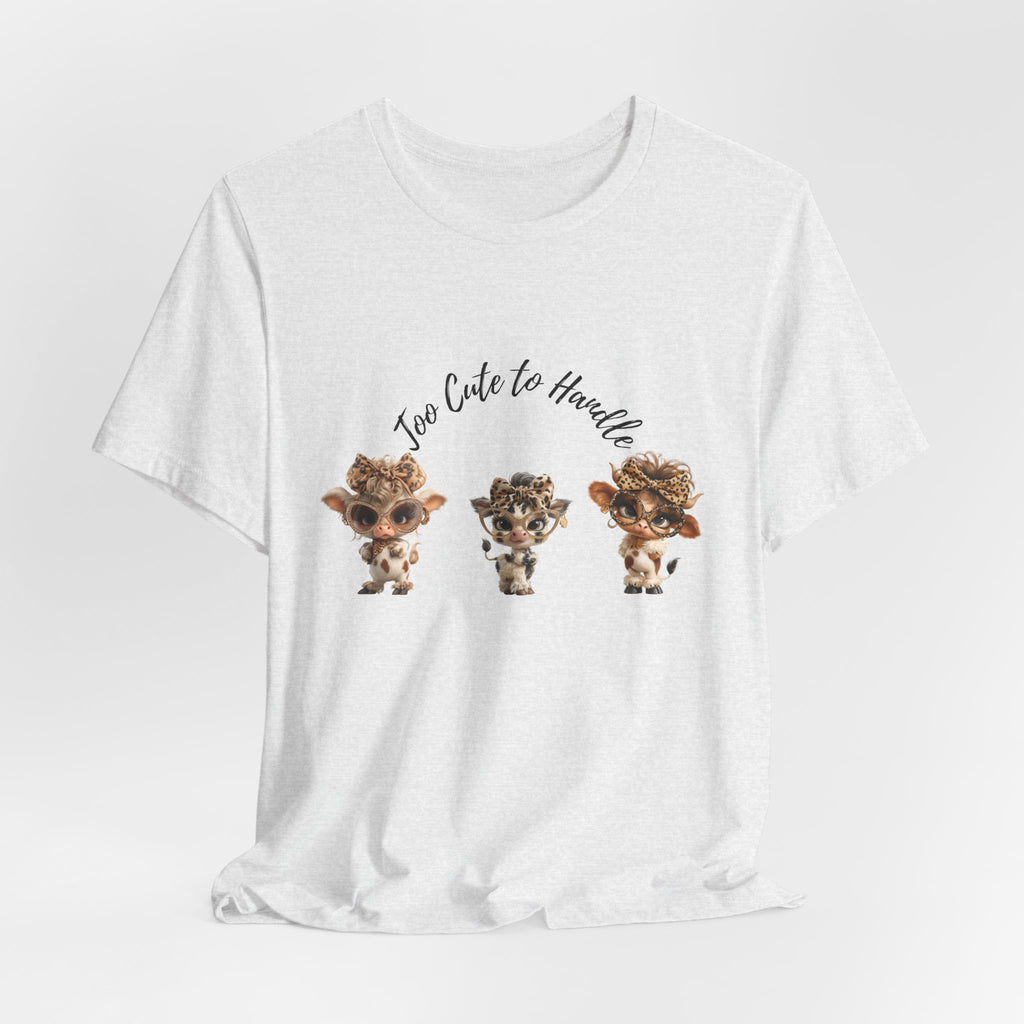 Too Lovely to Handle Cow Shirt Leopard Cow Tee