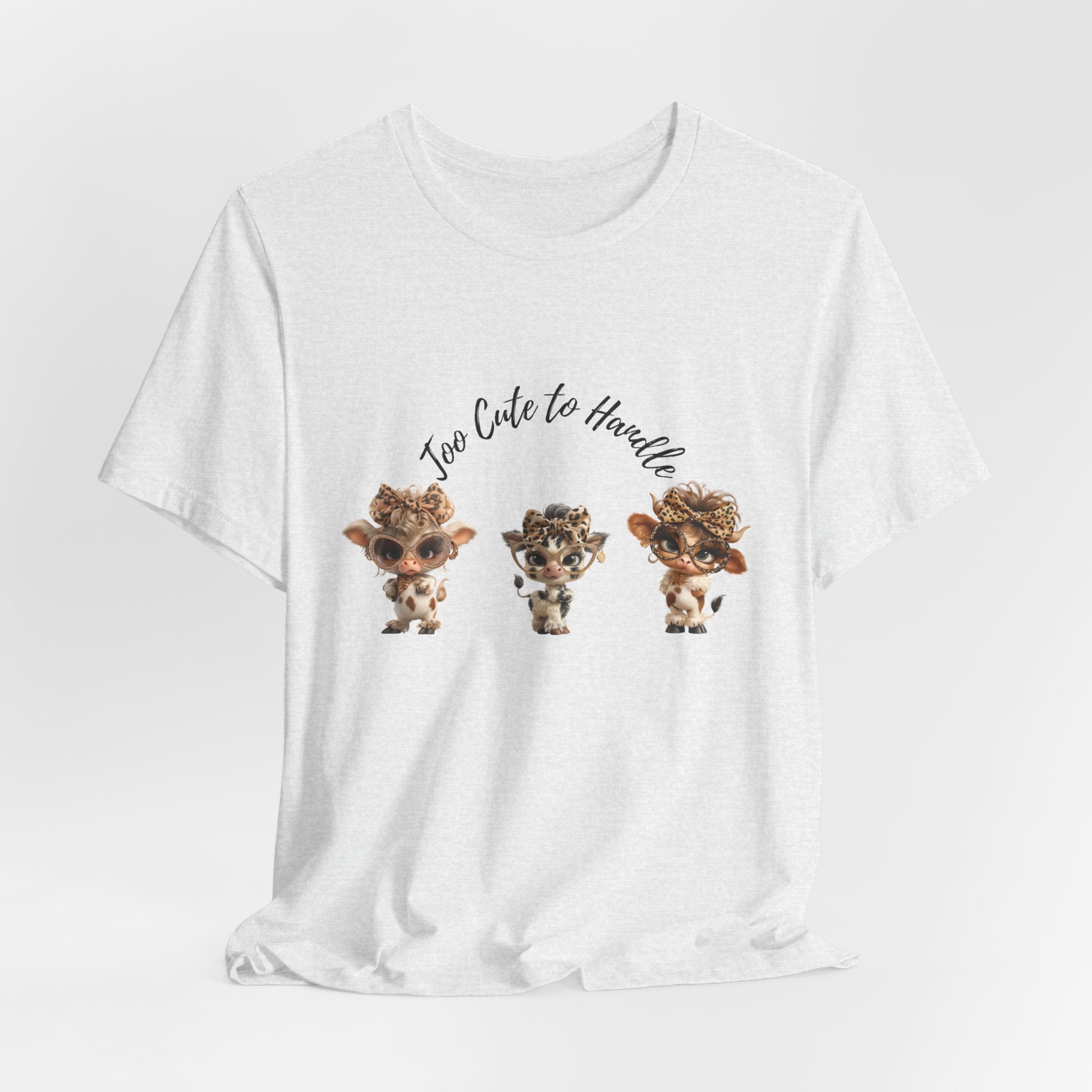 Too Lovely to Handle Cow Shirt Leopard Cow Tee