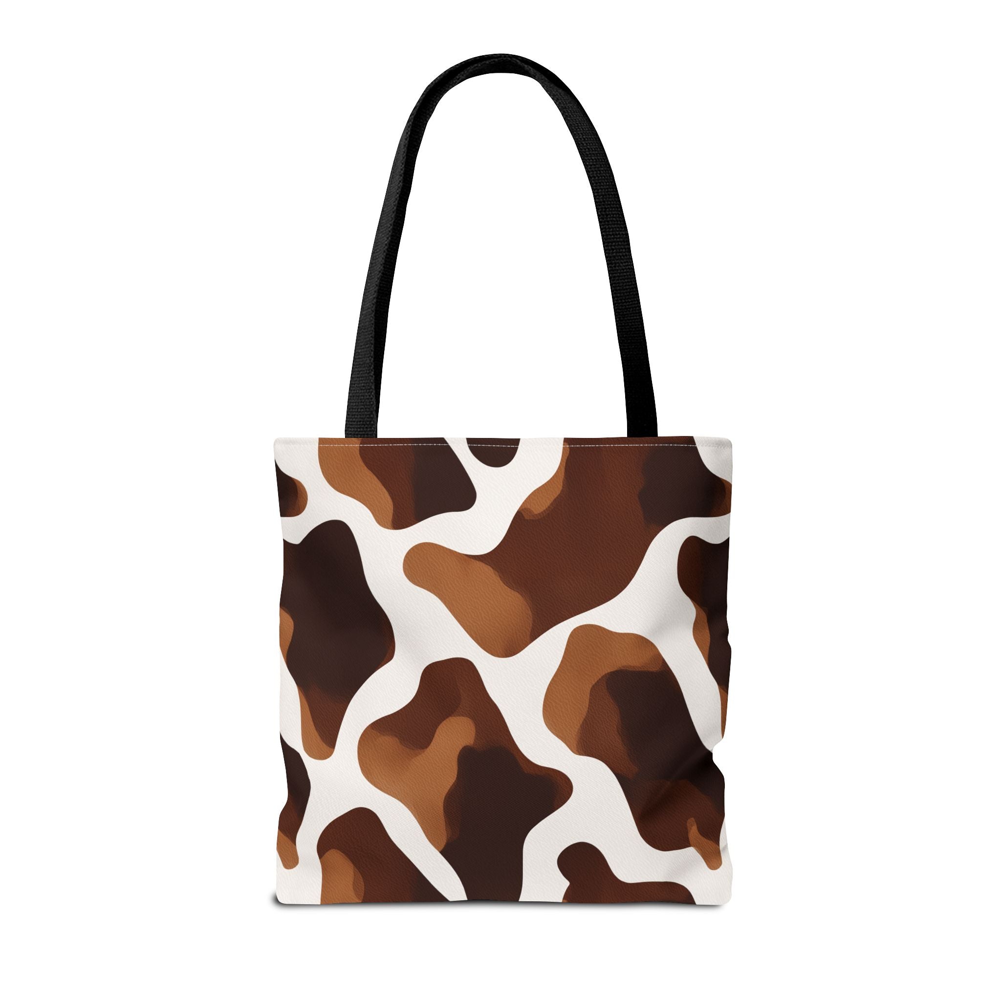 Brown Cowhide Pattern Tote Bag | All-Over Print Animal Print