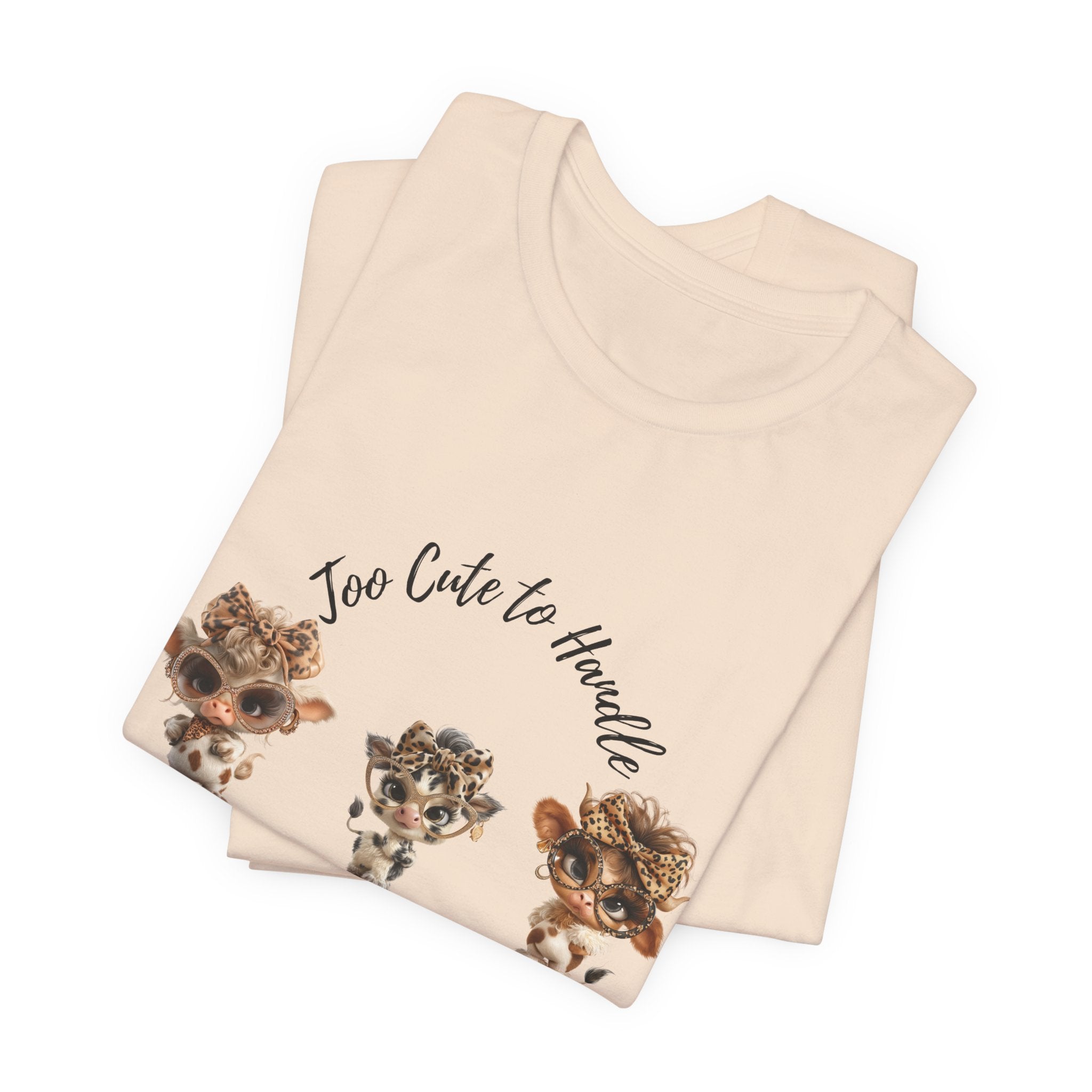Too Lovely to Handle Cow Shirt Leopard Cow Tee