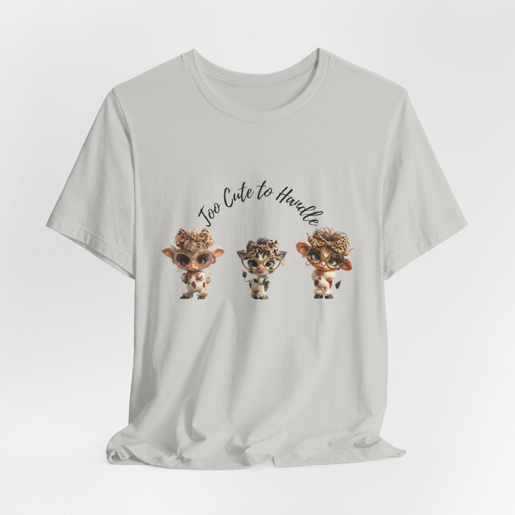Too Lovely to Handle Cow Shirt Leopard Cow Tee