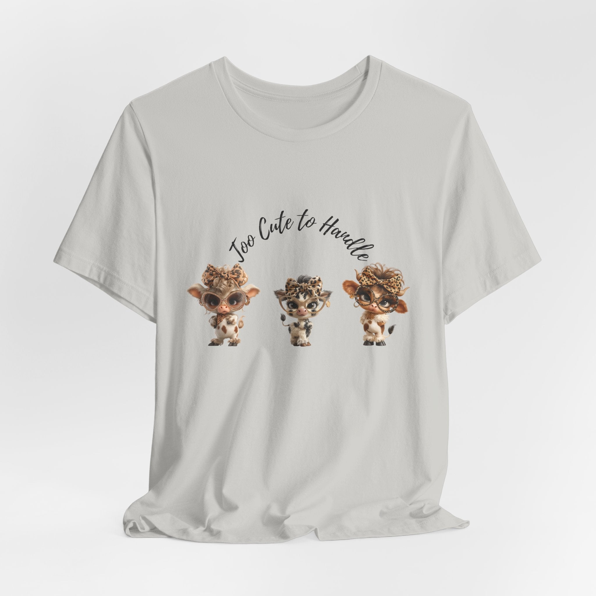 Too Lovely to Handle Cow Shirt Leopard Cow Tee