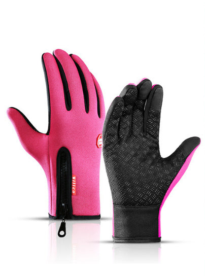 Motorcycle Riding Winter Gloves – Touch Screen, Waterproof, Anti-Slip, and Fleece-Lined