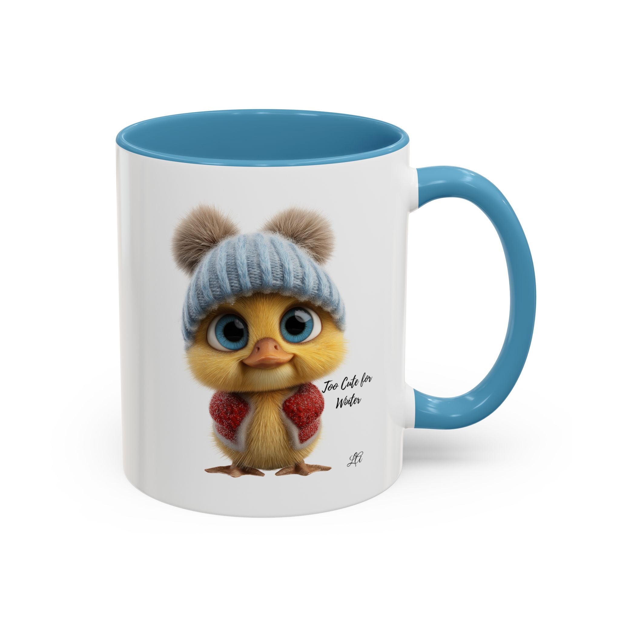 Winter Chick Coffee Mug — "Too Cute For Words" Accent Ceramic Mug