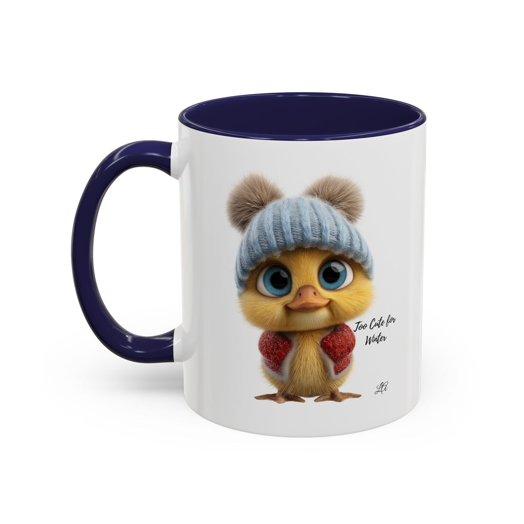 Winter Chick Coffee Mug — "Too Cute For Words" Accent Ceramic Mug