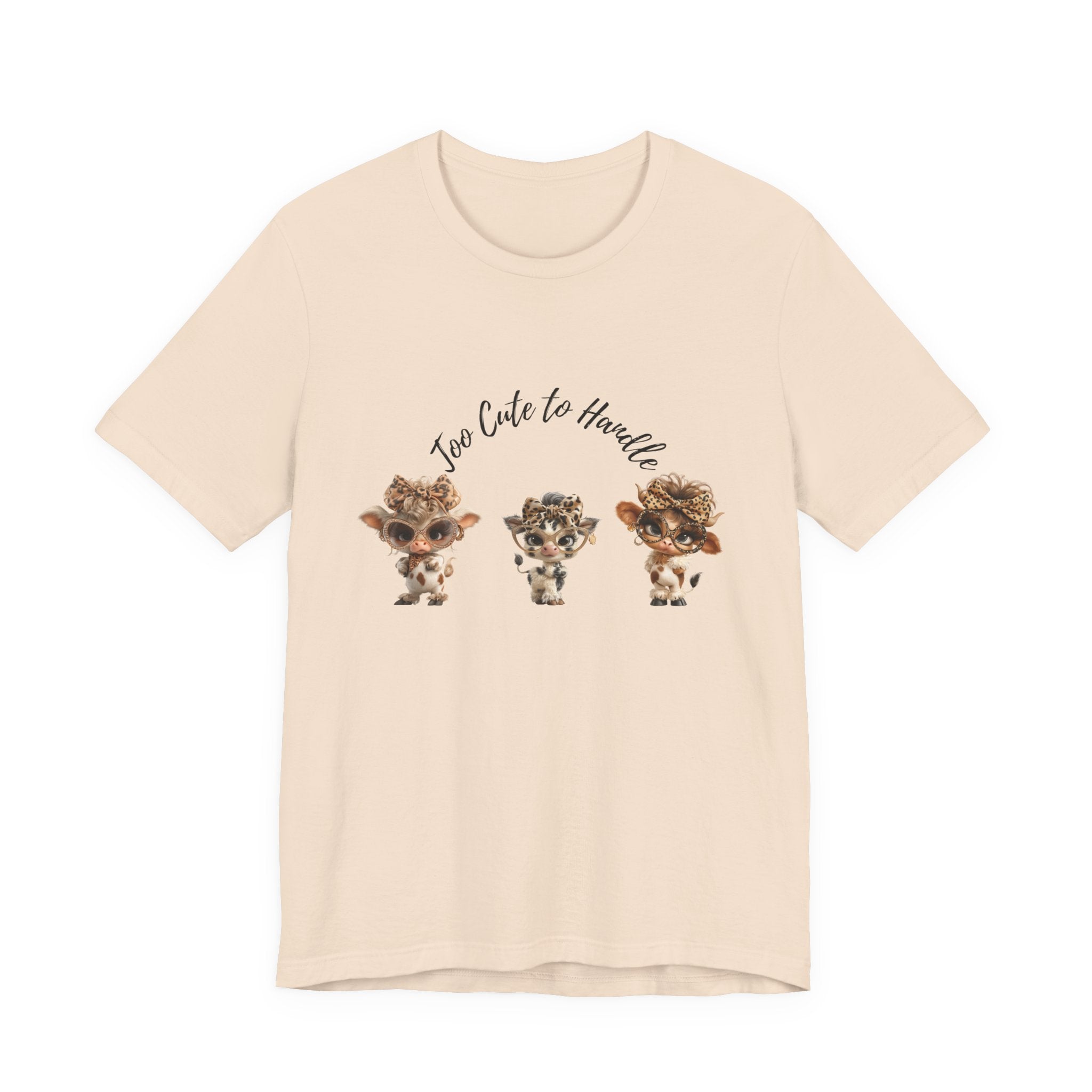 Too Lovely to Handle Cow Shirt Leopard Cow Tee