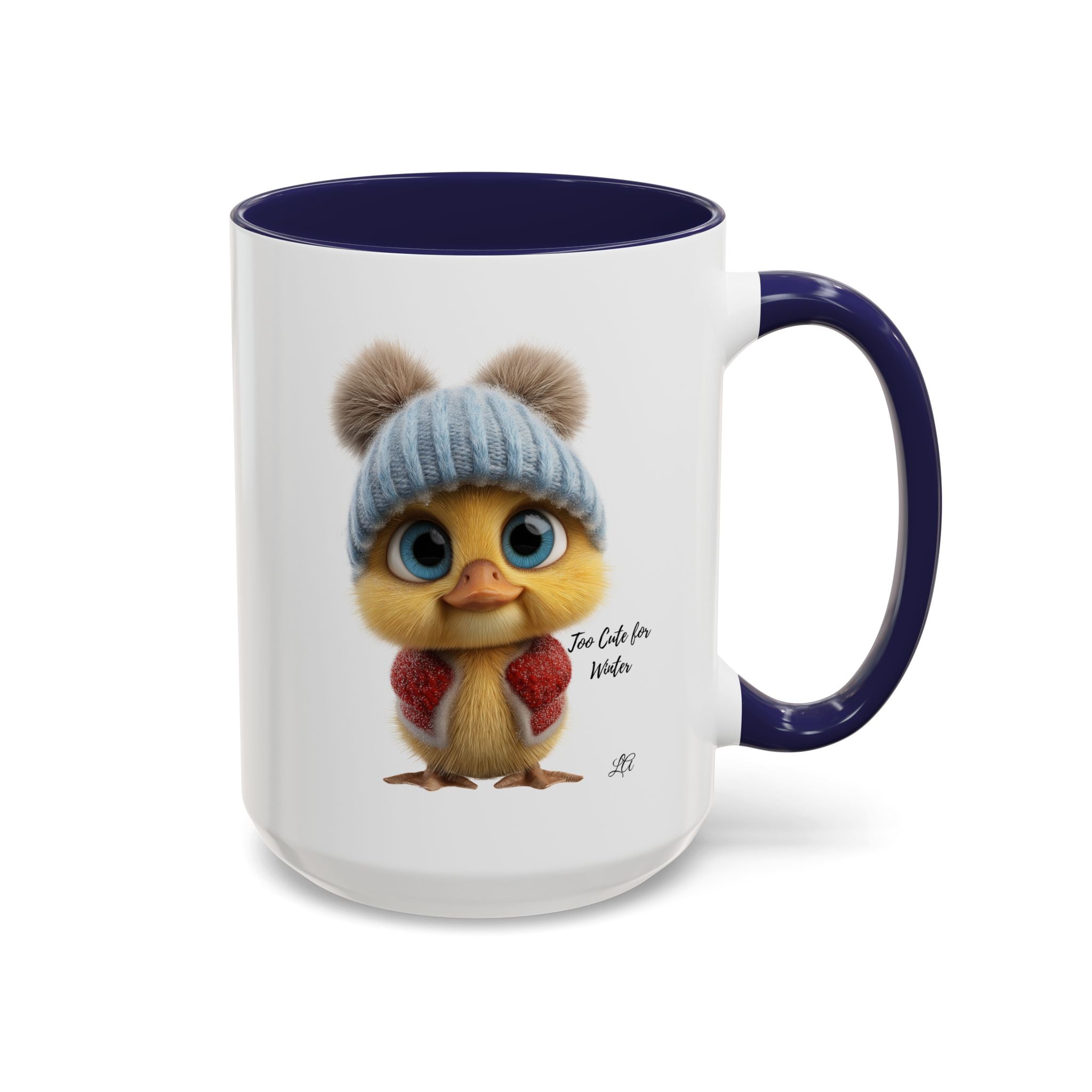 Winter Chick Coffee Mug — "Too Cute For Words" Accent Ceramic Mug
