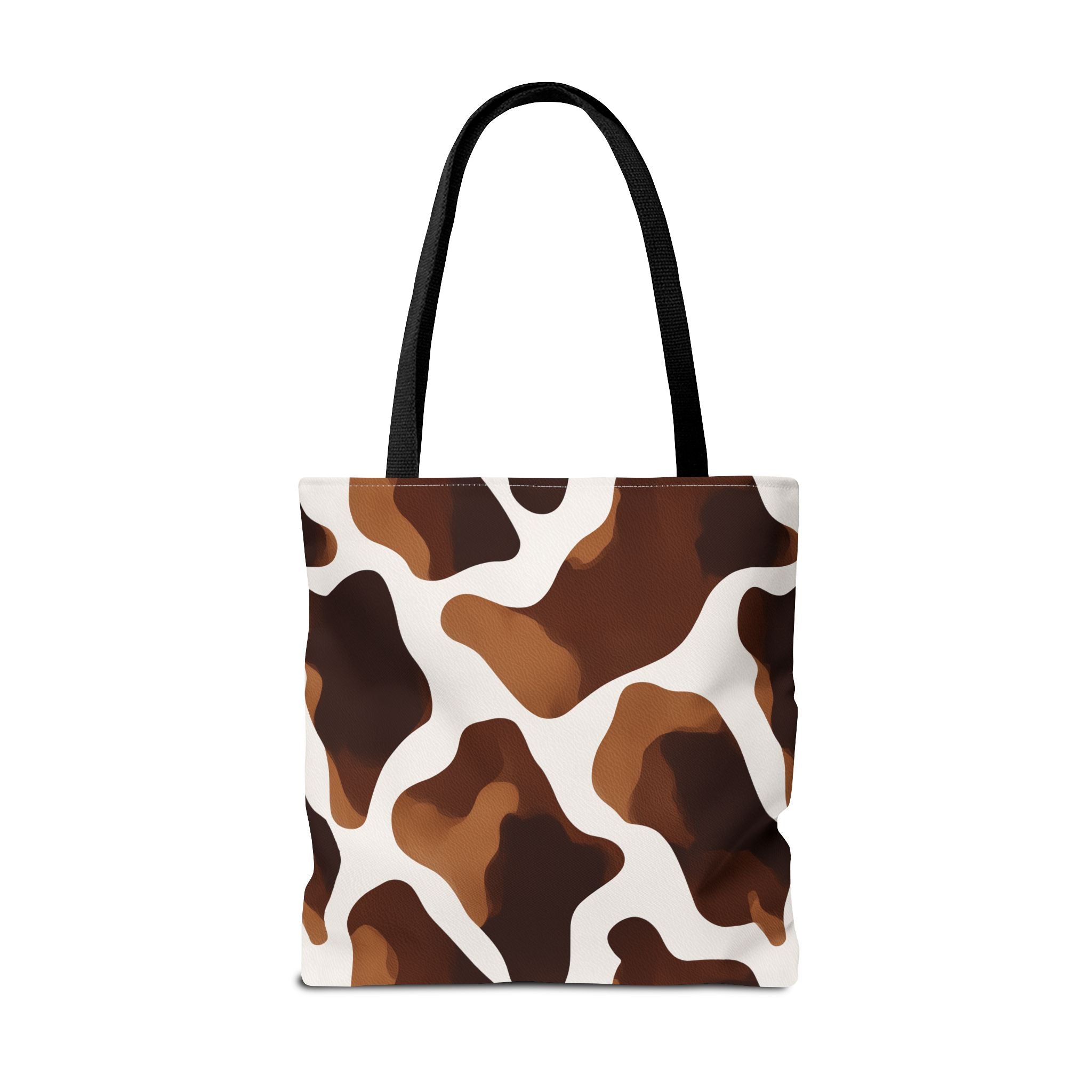 Brown Cowhide Pattern Tote Bag | All-Over Print Animal Print