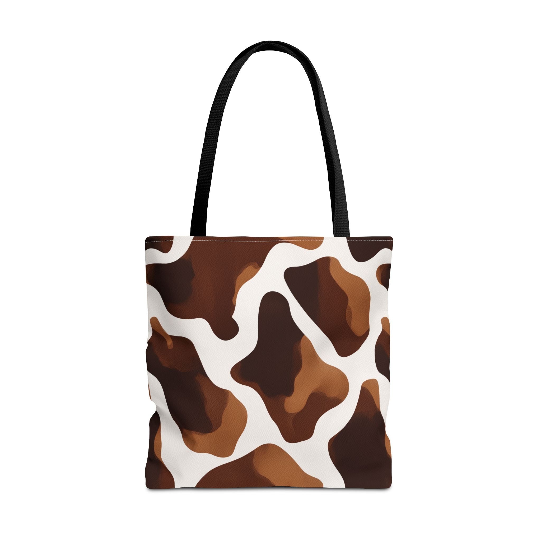 Brown Cowhide Pattern Tote Bag | All-Over Print Animal Print