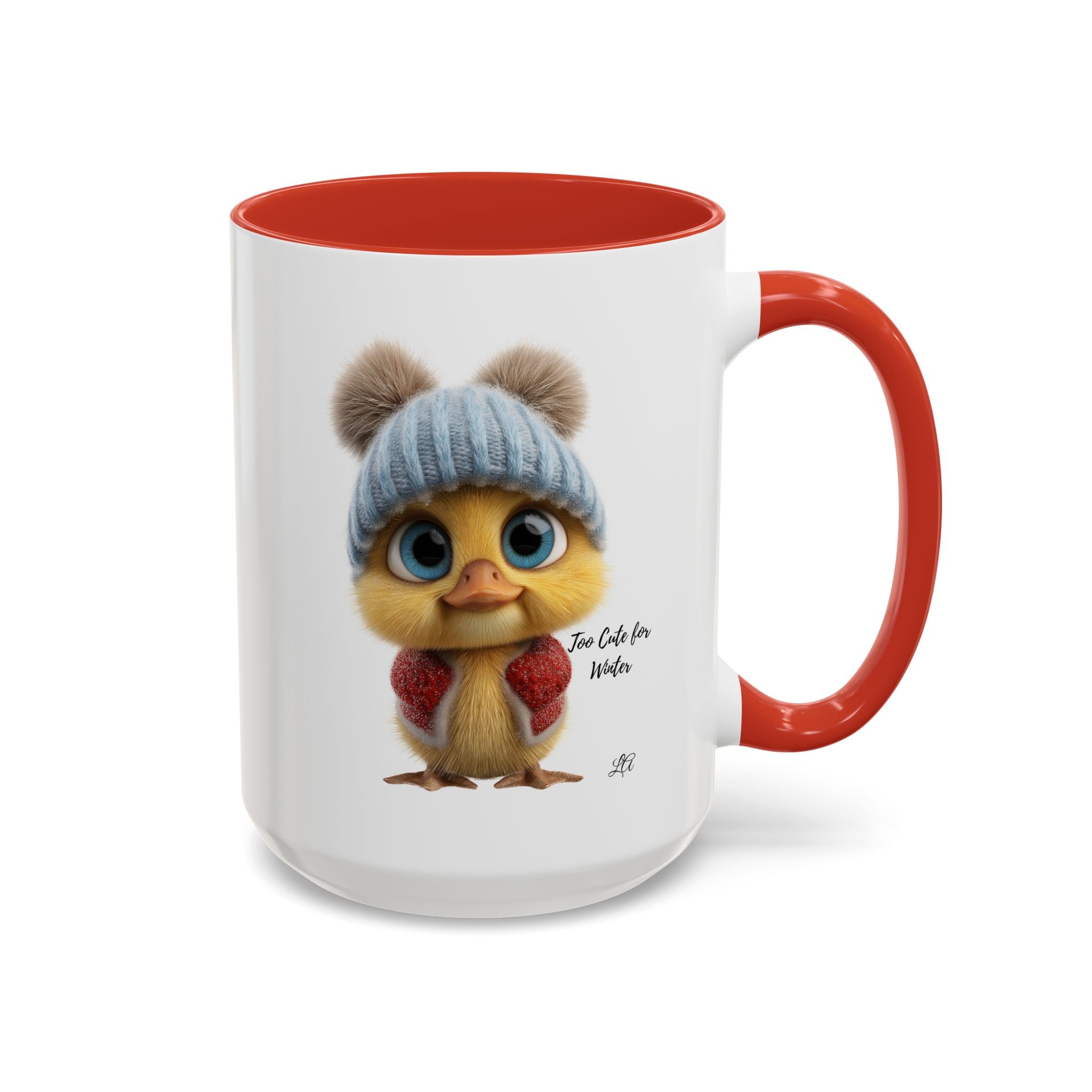 Winter Chick Coffee Mug — "Too Cute For Words" Accent Ceramic Mug