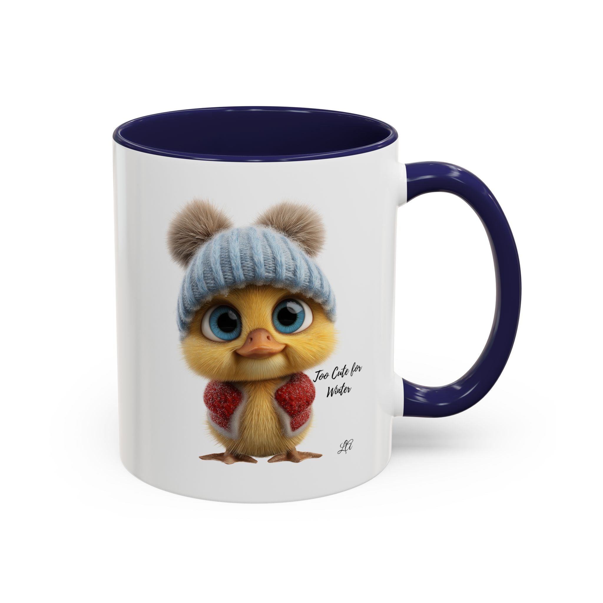 Winter Chick Coffee Mug — "Too Cute For Words" Accent Ceramic Mug