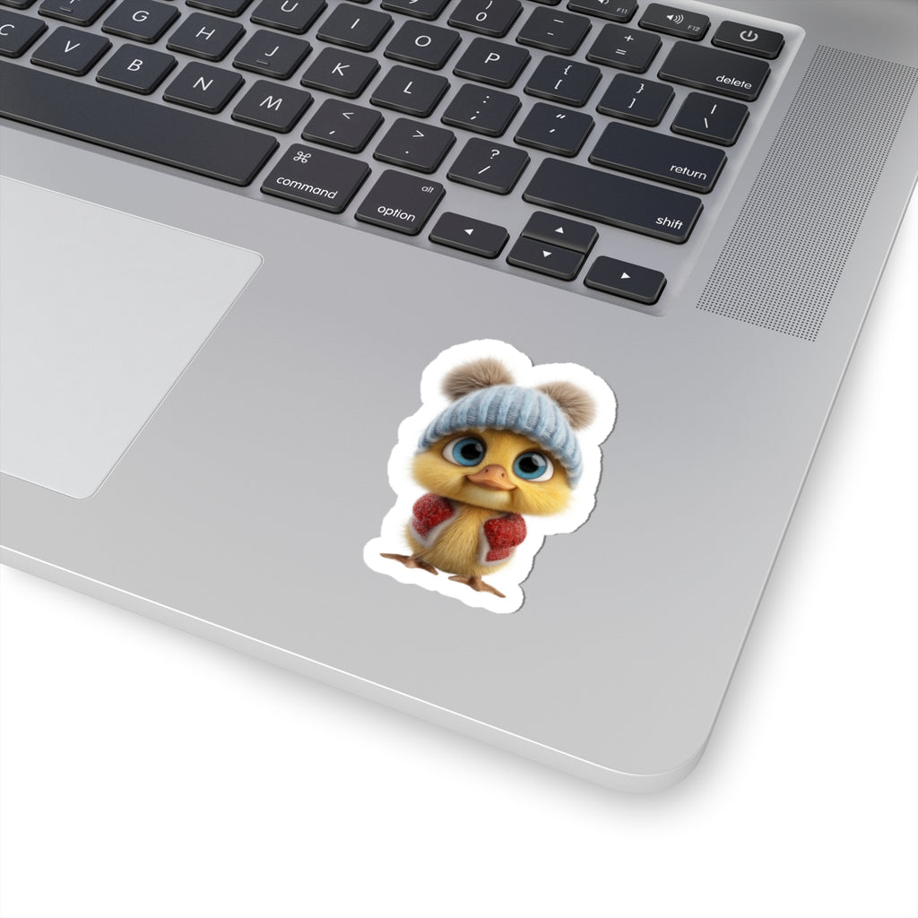 Winter Duck Sticker Waterproof Vinyl Duck Sticker Kawaii Animal Sticker Laptop and Journal Sticker