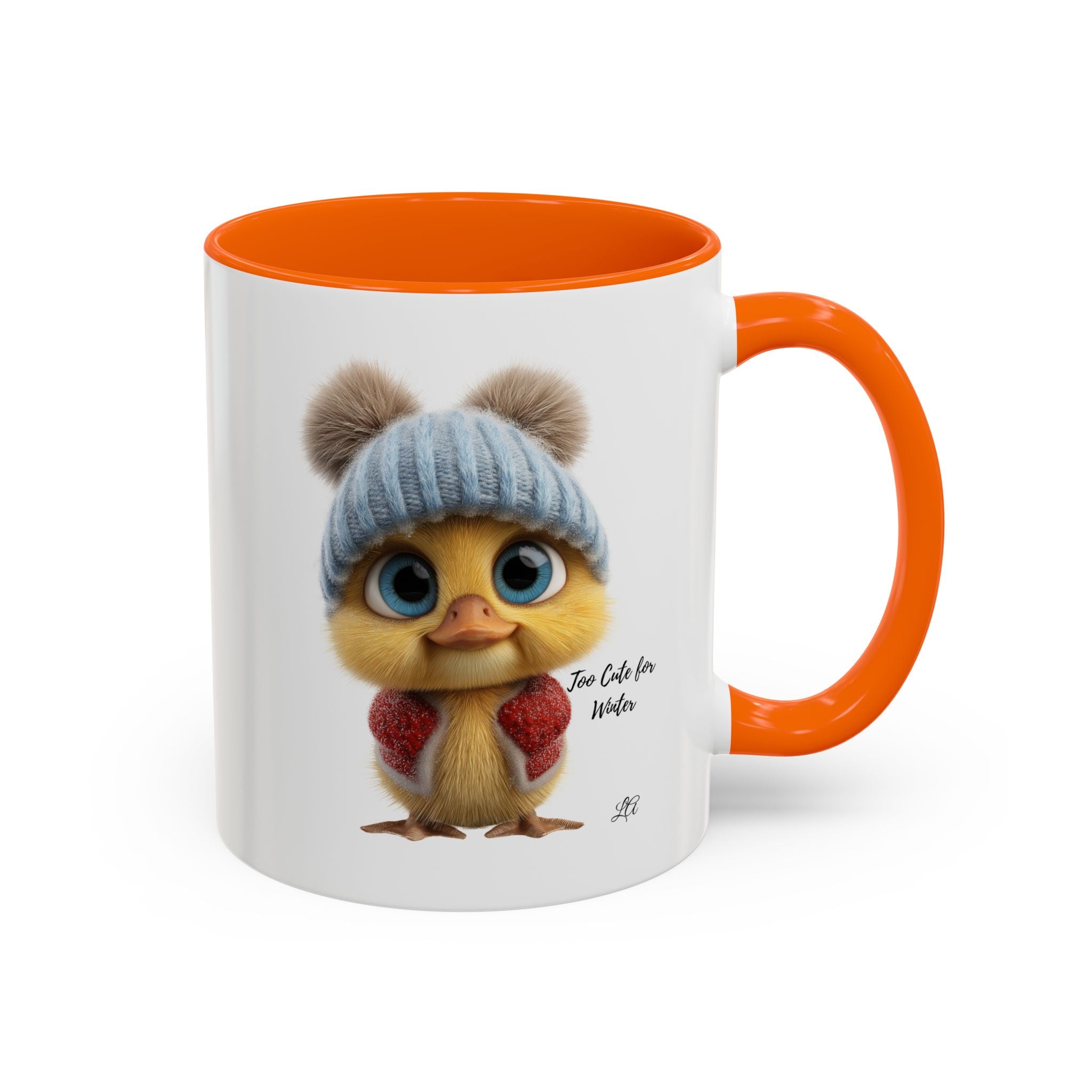 Winter Chick Coffee Mug — "Too Cute For Words" Accent Ceramic Mug