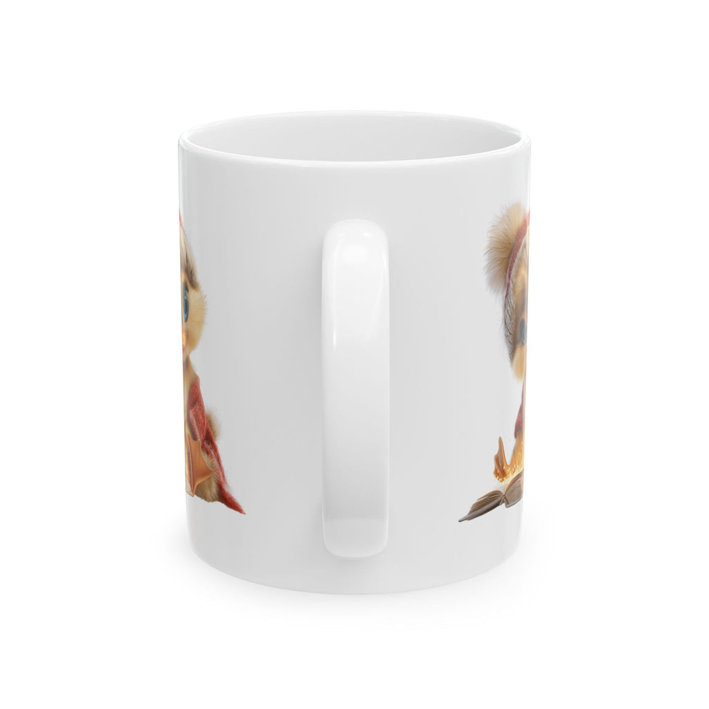 Duck Coffee Cup, Reading Mug, Animal Art Mug, Book Lover Gift