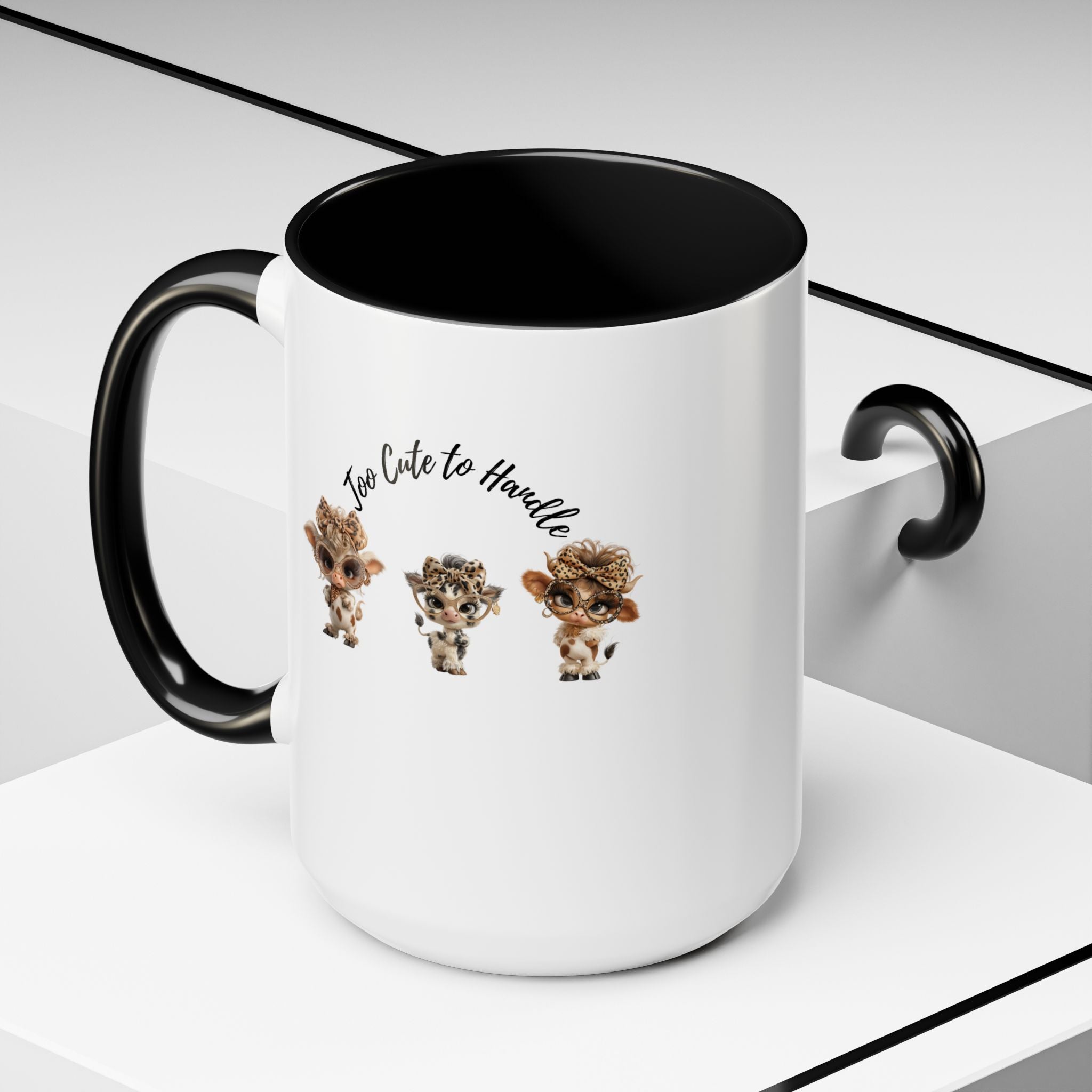 Baby Cow Illustration Coffee Cup, Farm Animal Gift