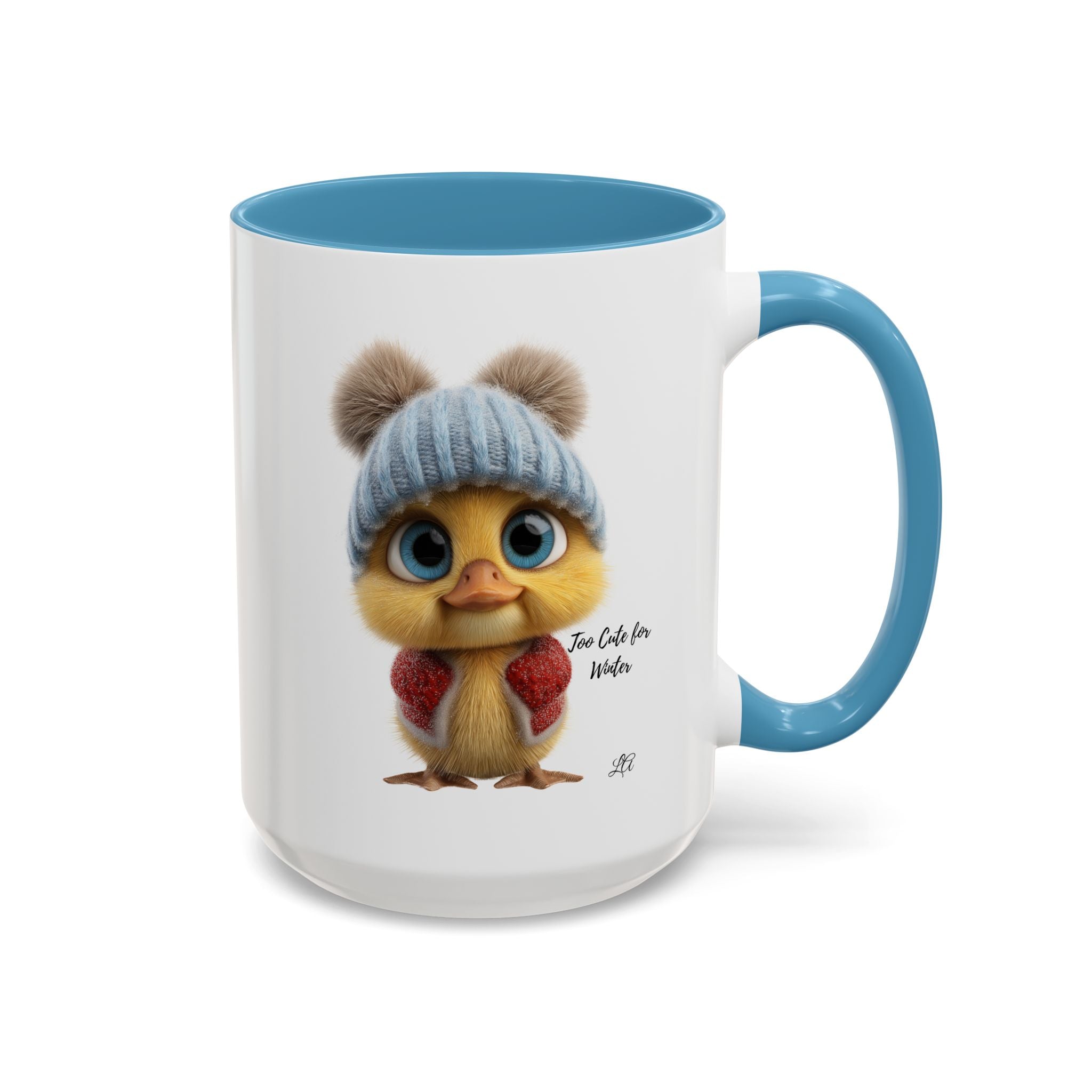 Winter Chick Coffee Mug — "Too Cute For Words" Accent Ceramic Mug