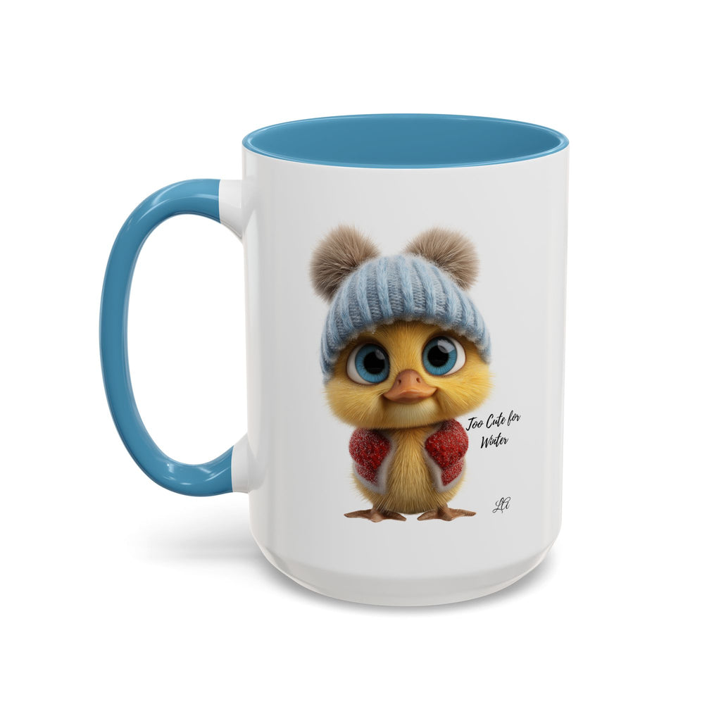Winter Chick Coffee Mug — "Too Cute For Words" Accent Ceramic Mug
