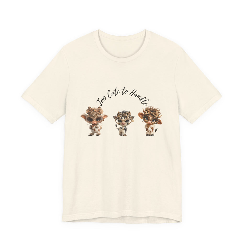 Too Lovely to Handle Cow Shirt Leopard Cow Tee