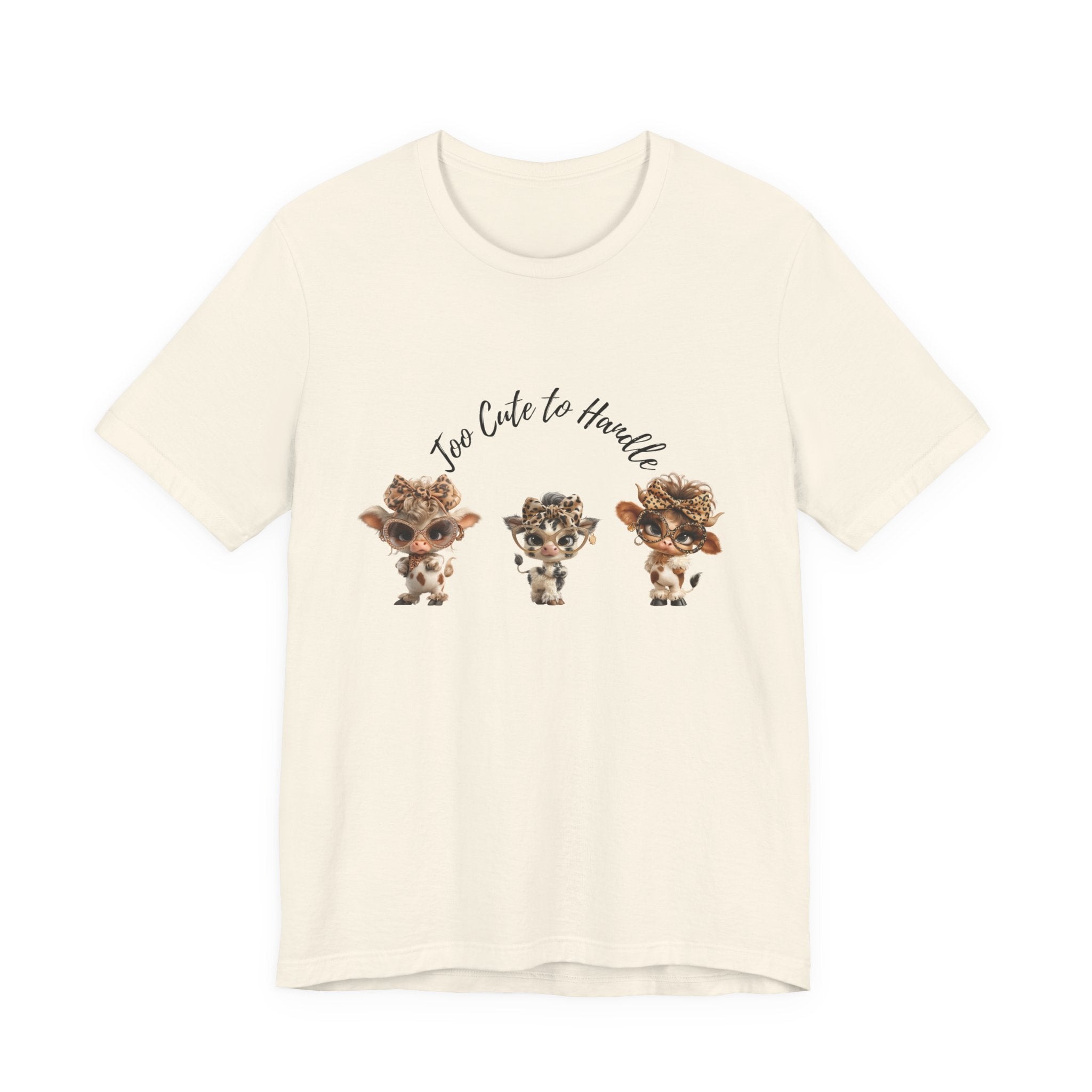 Too Lovely to Handle Cow Shirt Leopard Cow Tee