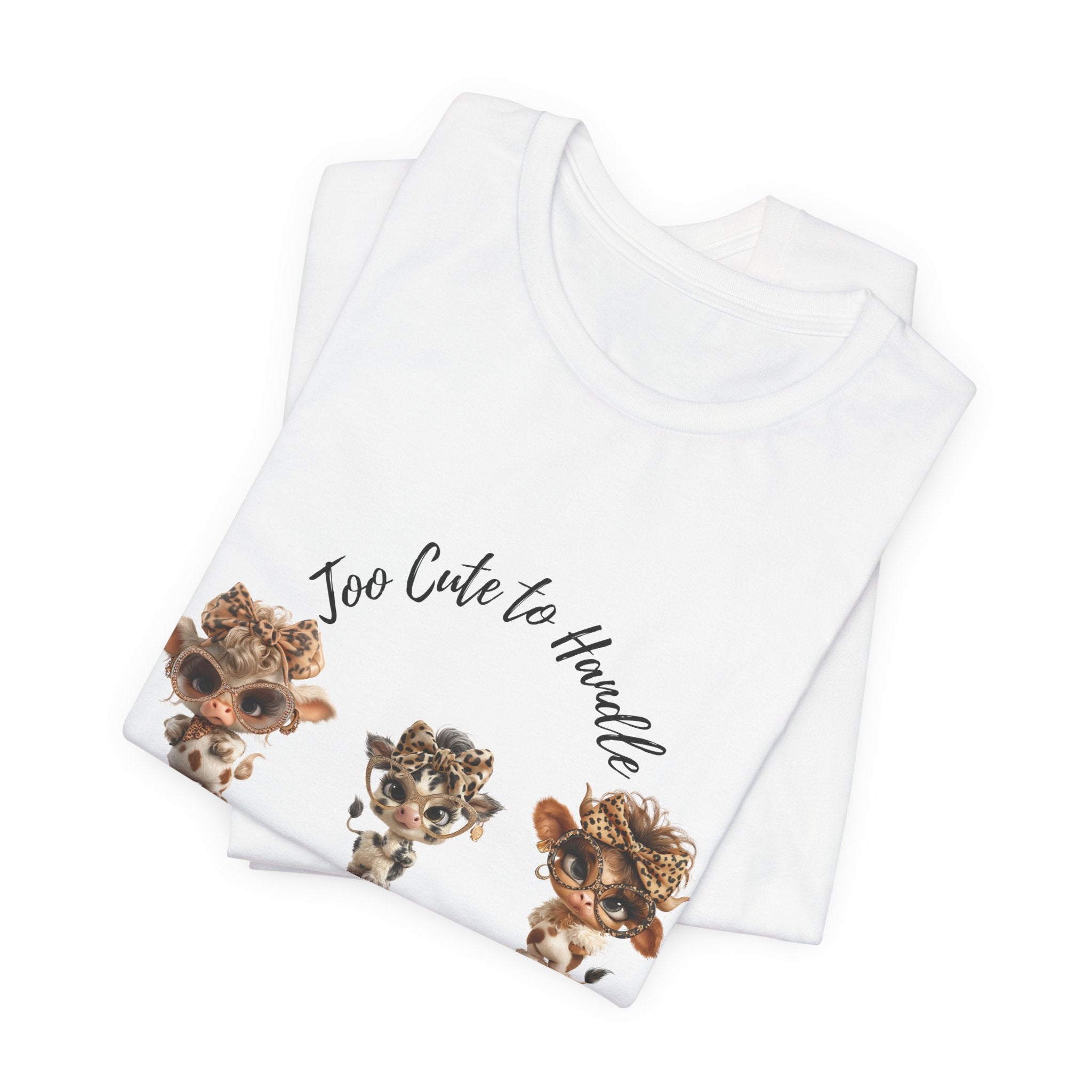 Too Lovely to Handle Cow Shirt Leopard Cow Tee