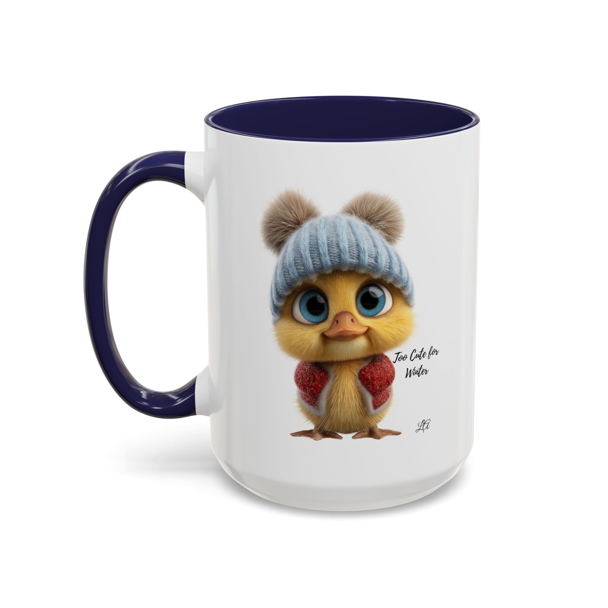 Winter Chick Coffee Mug — "Too Cute For Words" Accent Ceramic Mug