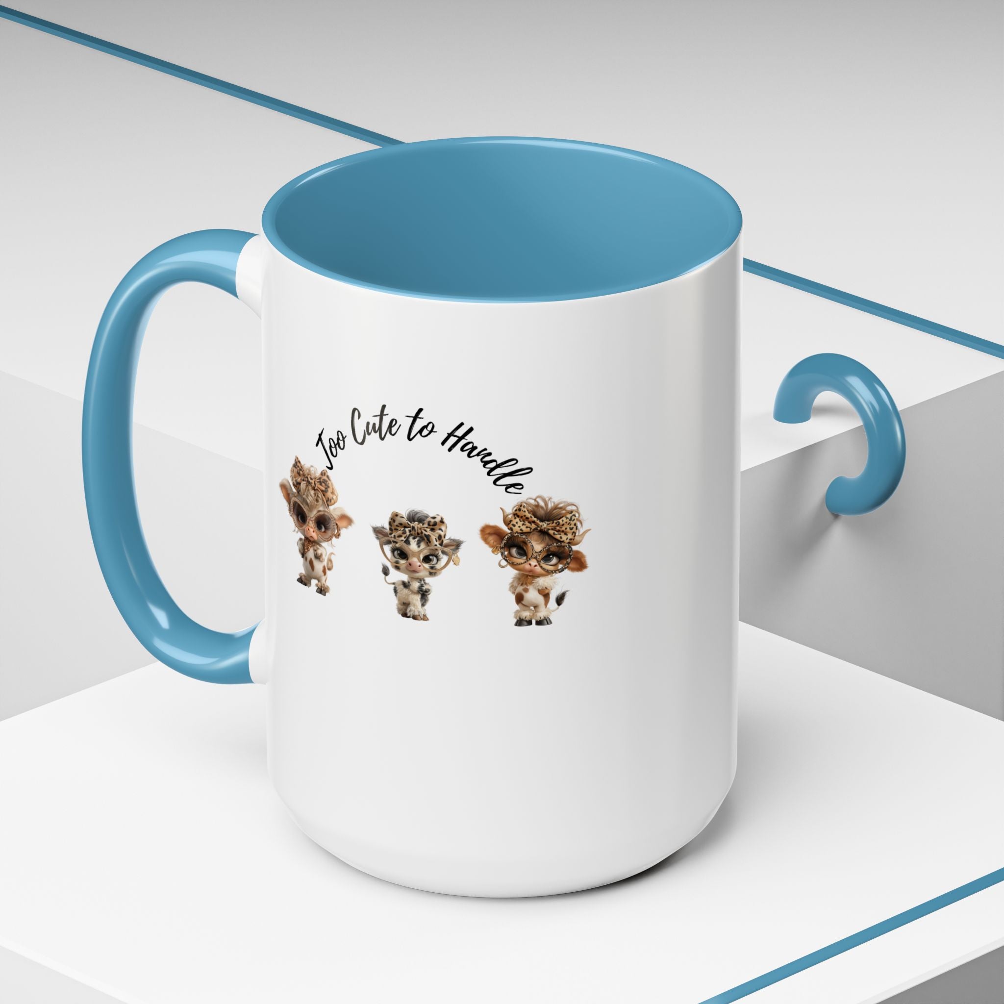 Baby Cow Illustration Coffee Cup, Farm Animal Gift