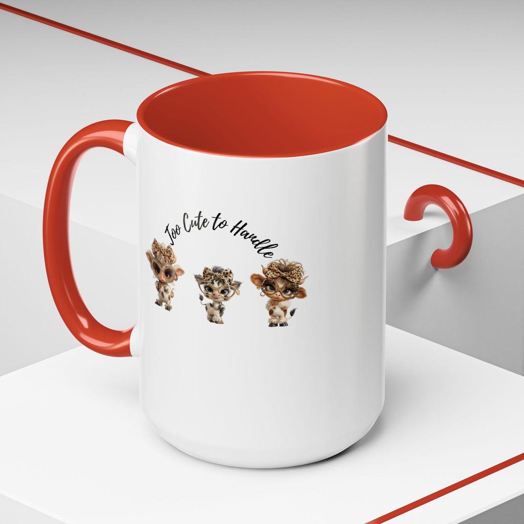 Baby Cow Illustration Coffee Cup, Farm Animal Gift
