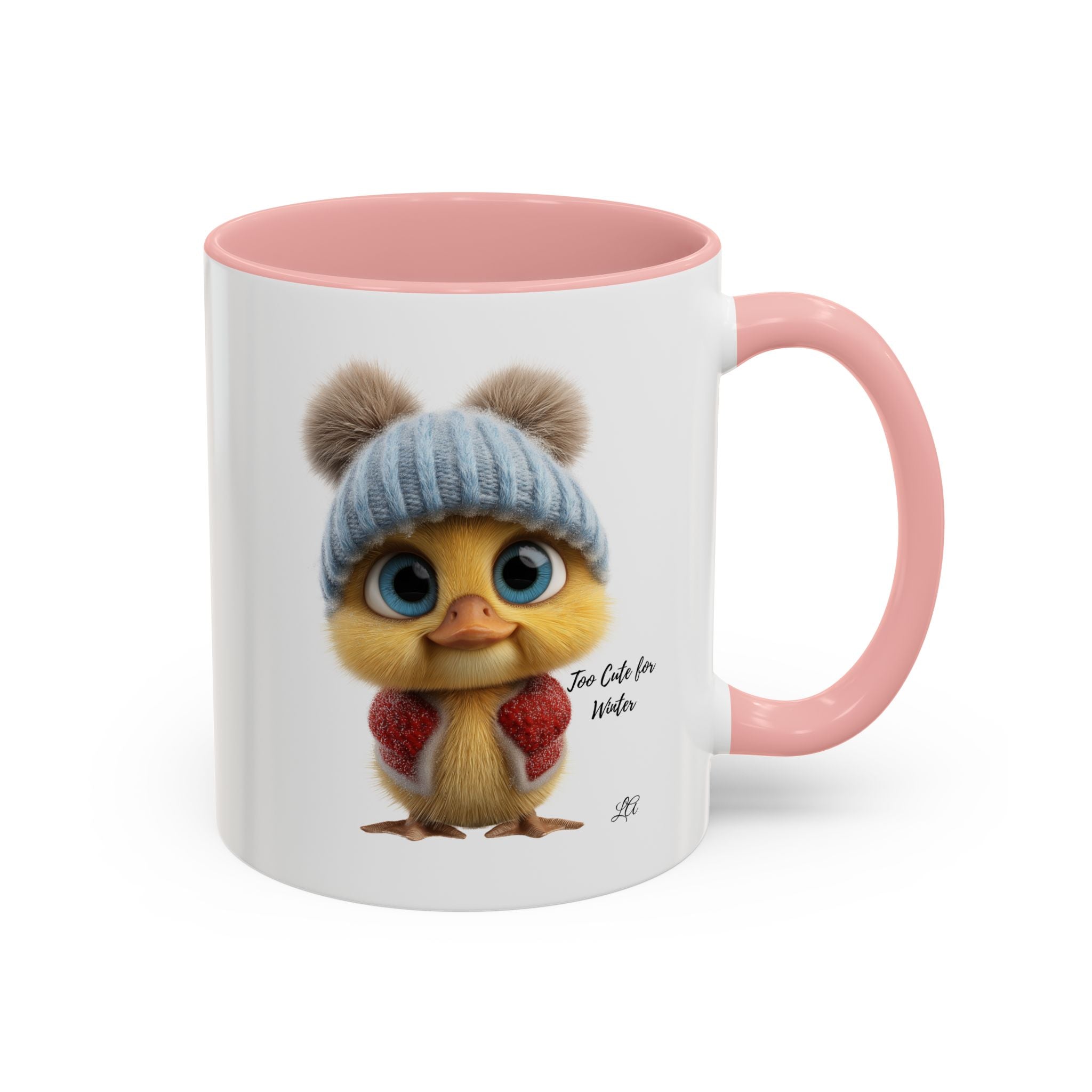 Winter Chick Coffee Mug — "Too Cute For Words" Accent Ceramic Mug