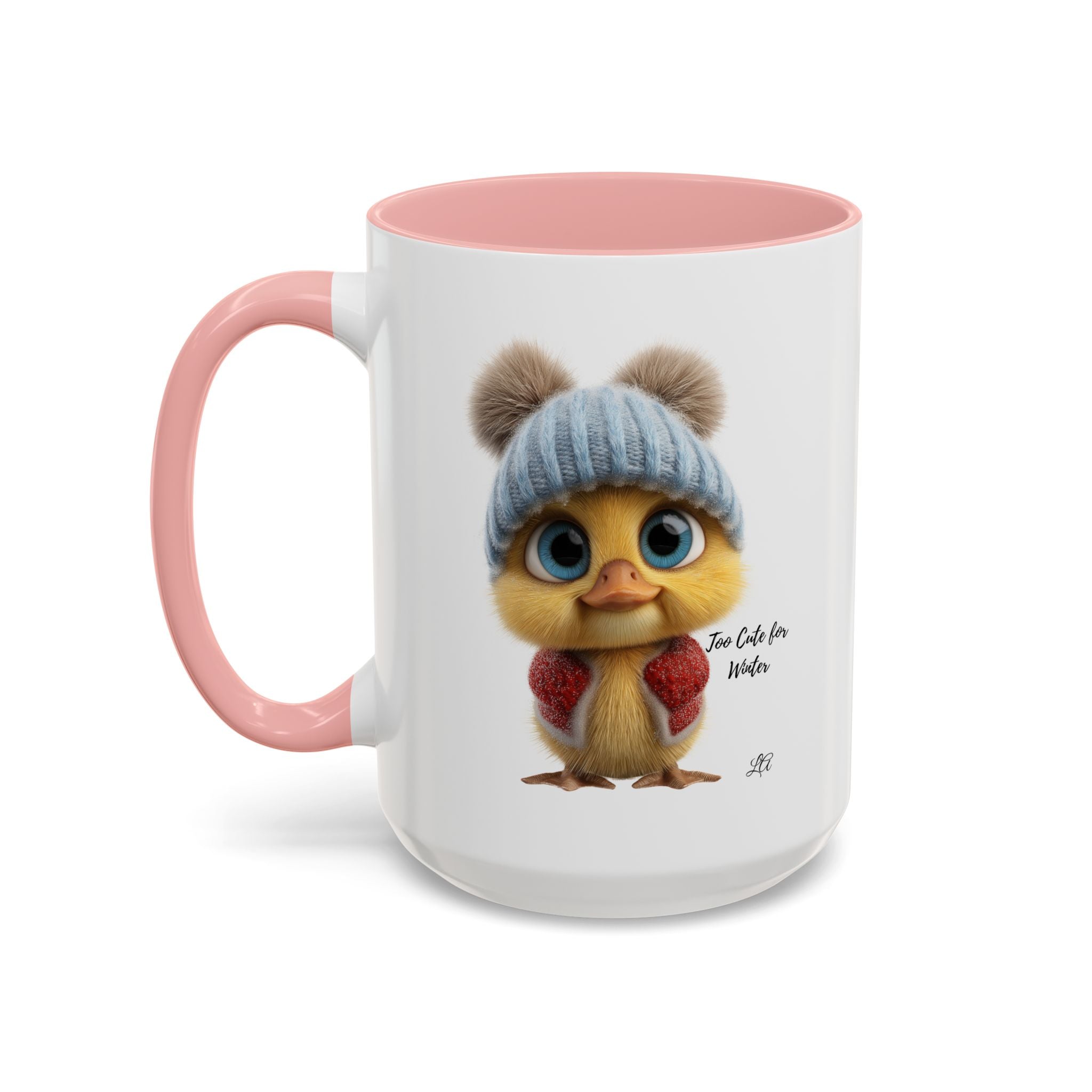 Winter Chick Coffee Mug — "Too Cute For Words" Accent Ceramic Mug