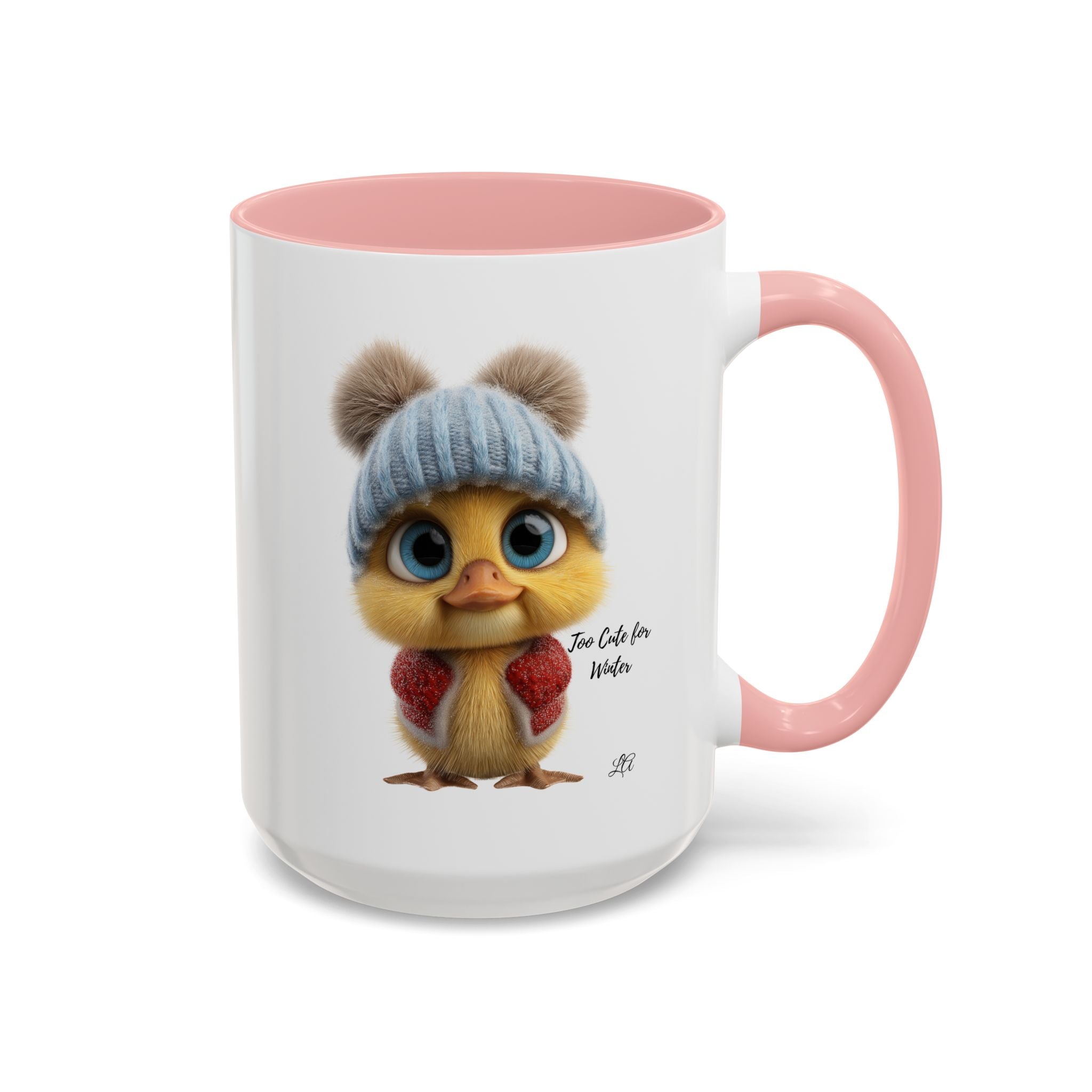 Winter Chick Coffee Mug — "Too Cute For Words" Accent Ceramic Mug