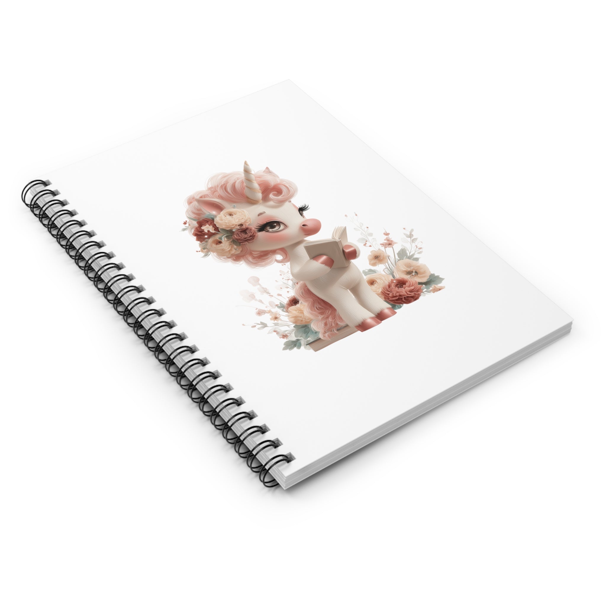 Baby Unicorn Spiral Notebook | Ruled Journal