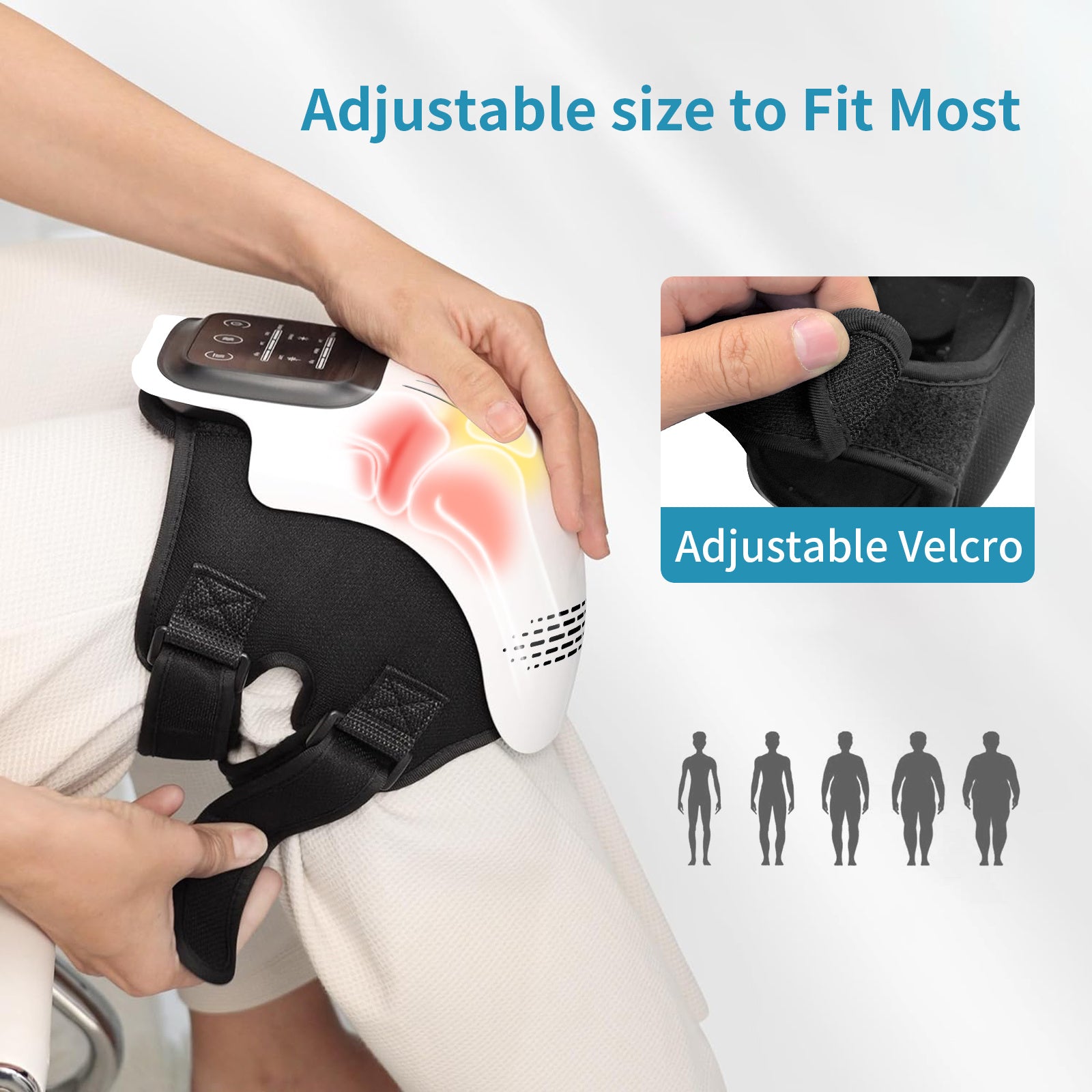 Intelligent Electric Knee Massager – Heated & Vibrating Pain Relief with Infrared and Laser Therapy