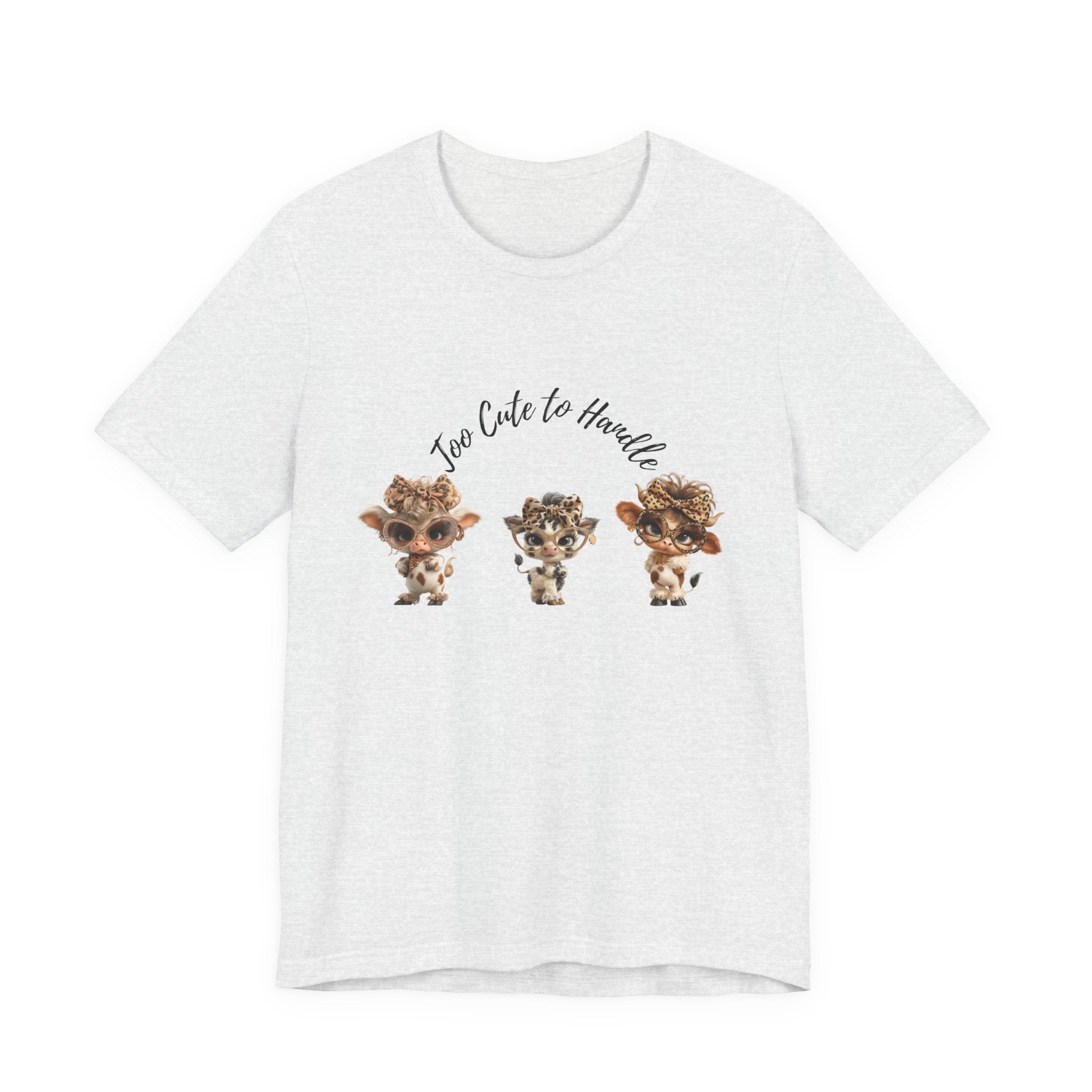 Too Lovely to Handle Cow Shirt Leopard Cow Tee