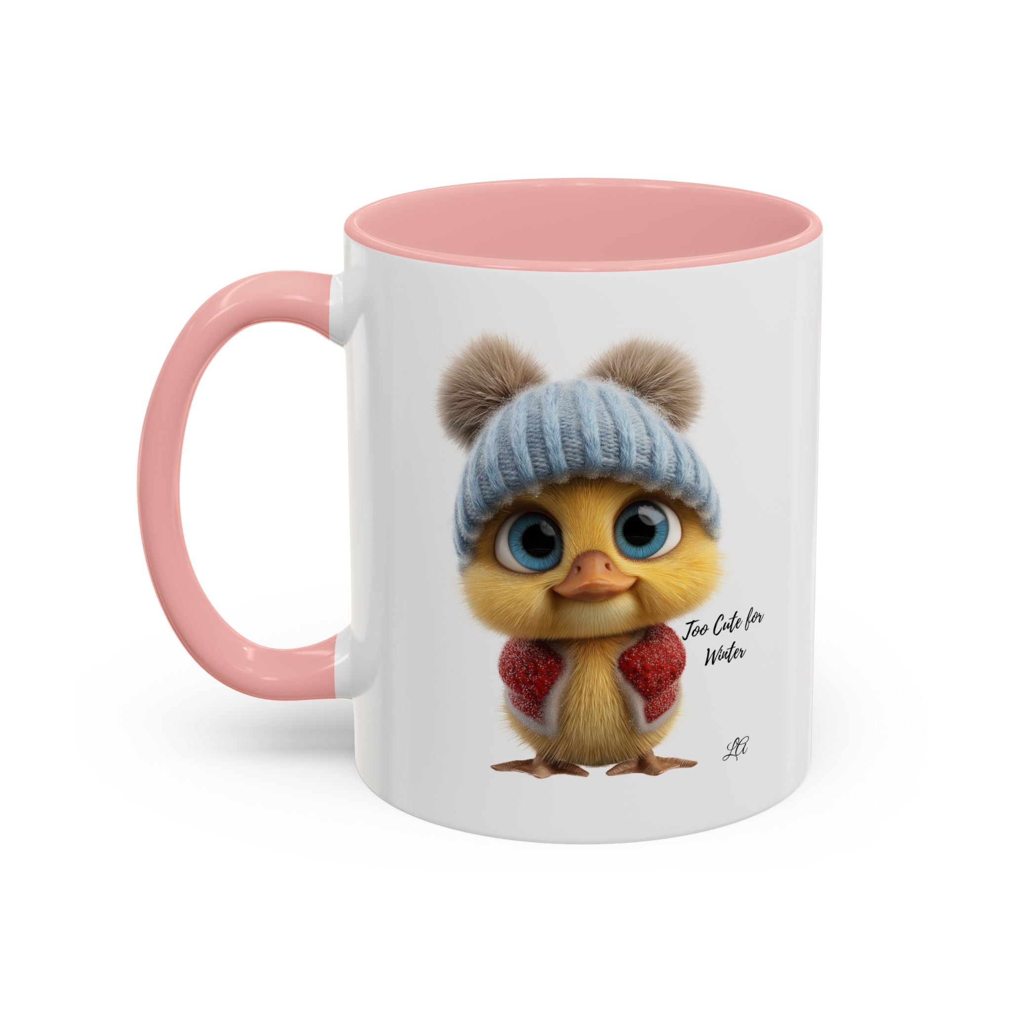 Winter Chick Coffee Mug — "Too Cute For Words" Accent Ceramic Mug