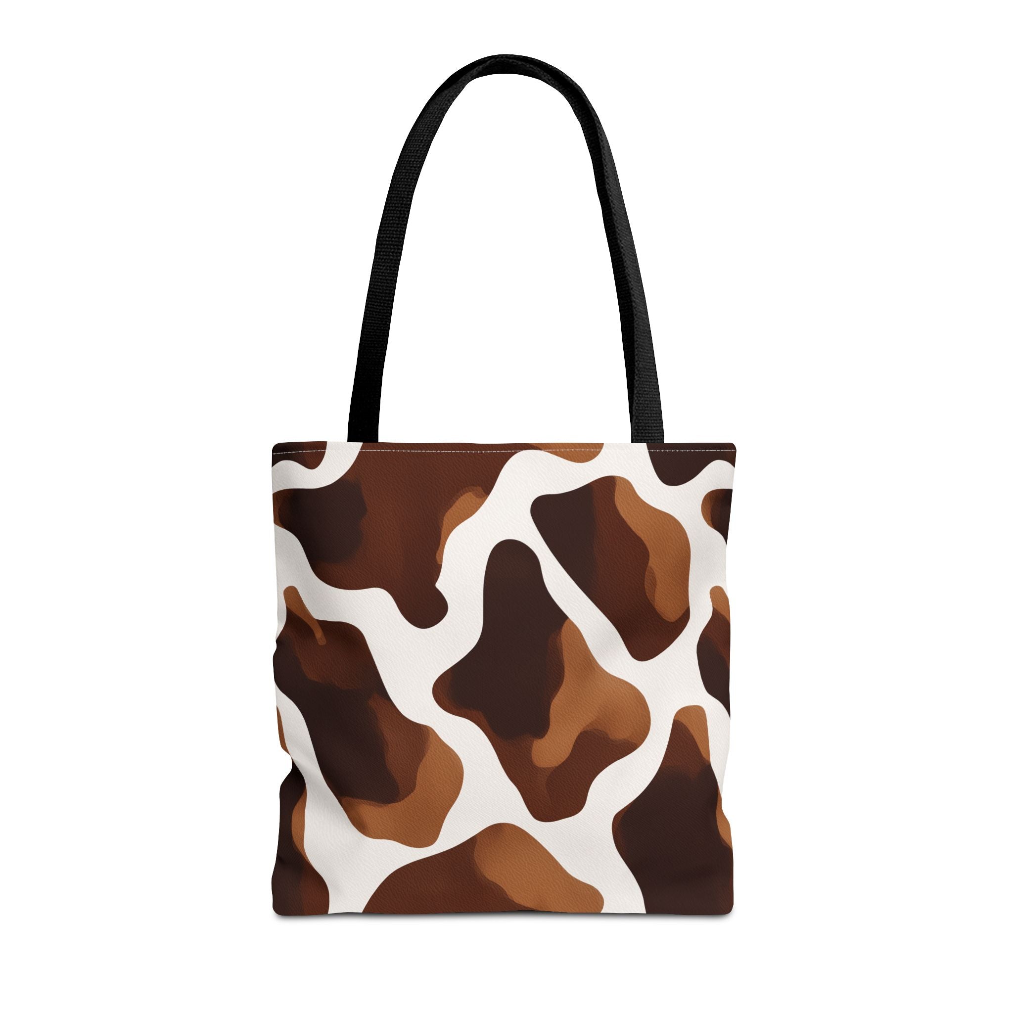 Brown Cowhide Pattern Tote Bag | All-Over Print Animal Print
