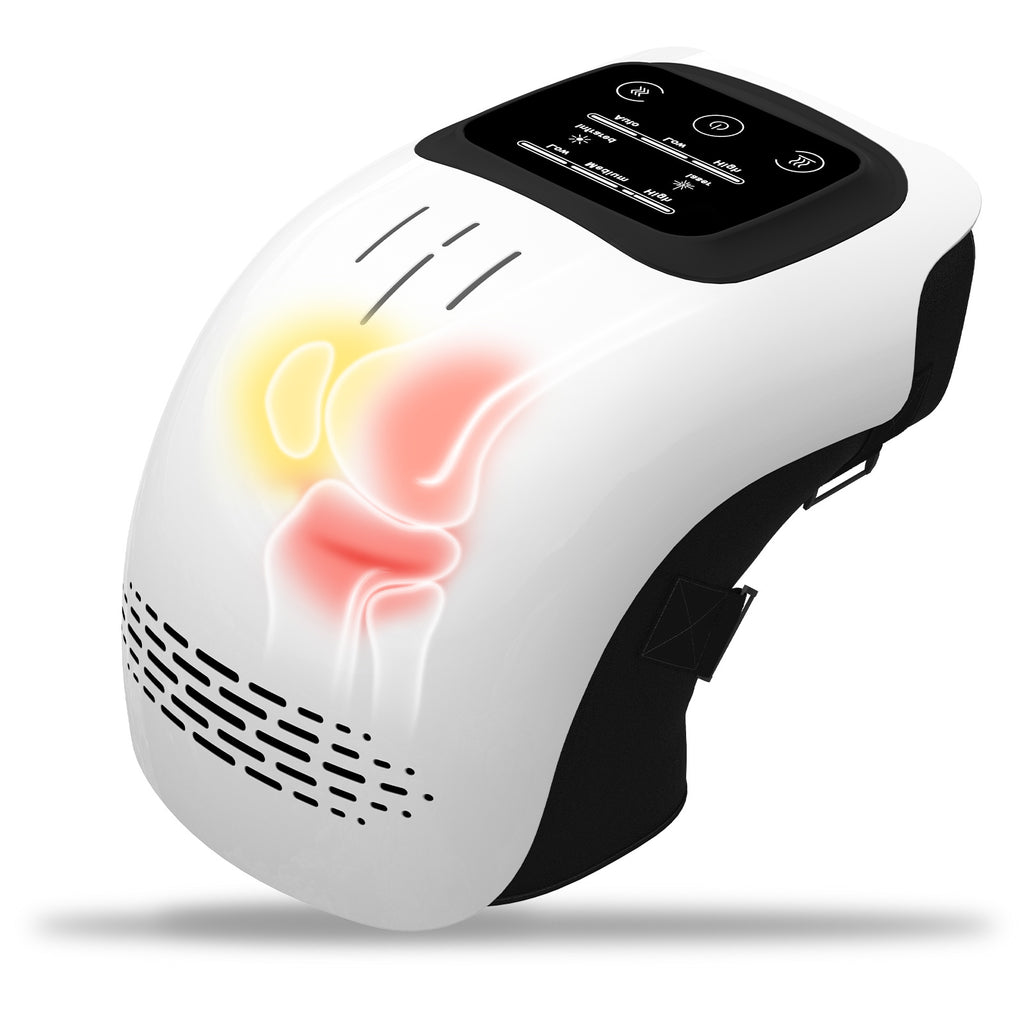 Intelligent Electric Knee Massager – Heated & Vibrating Pain Relief with Infrared and Laser Therapy