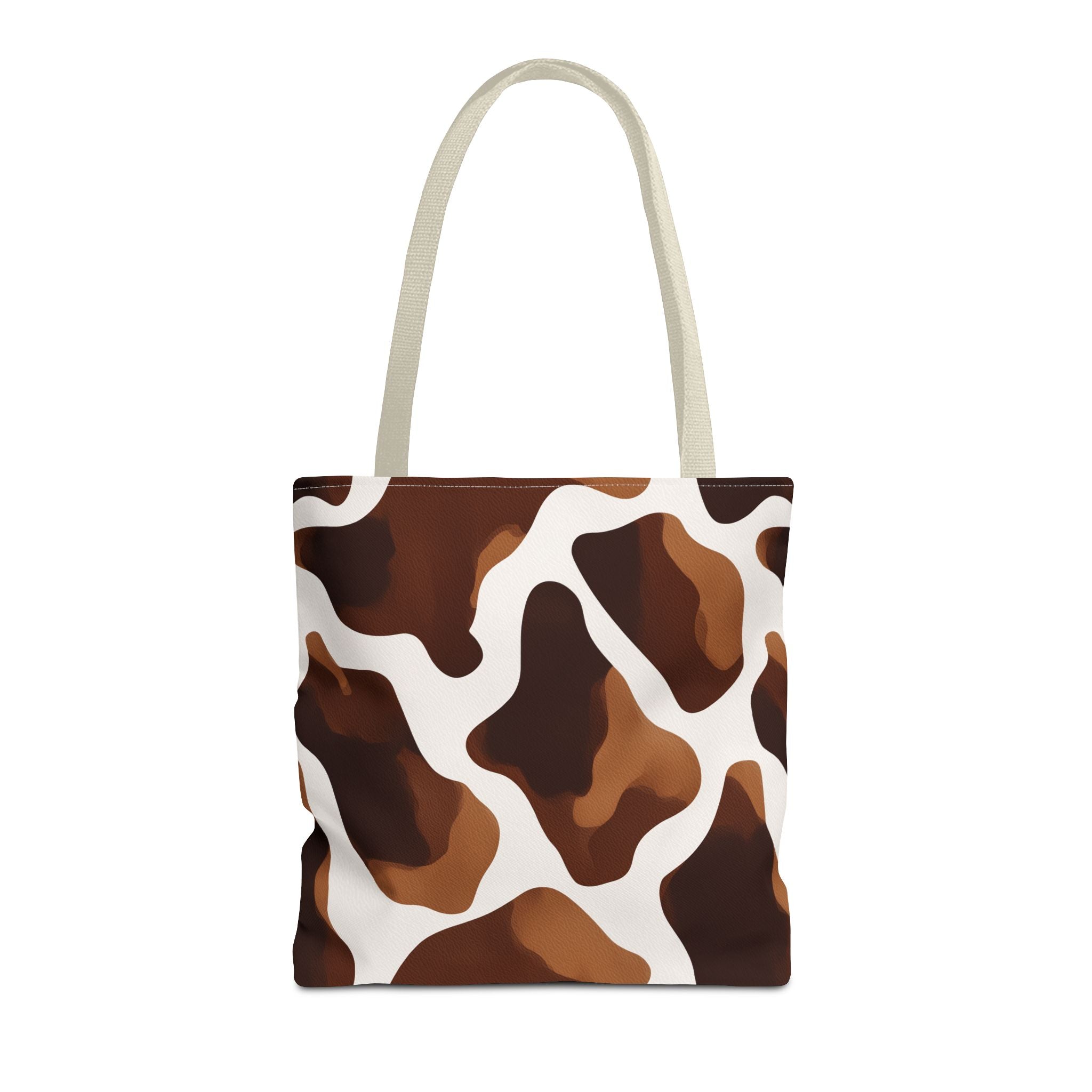 Brown Cowhide Pattern Tote Bag | All-Over Print Animal Print