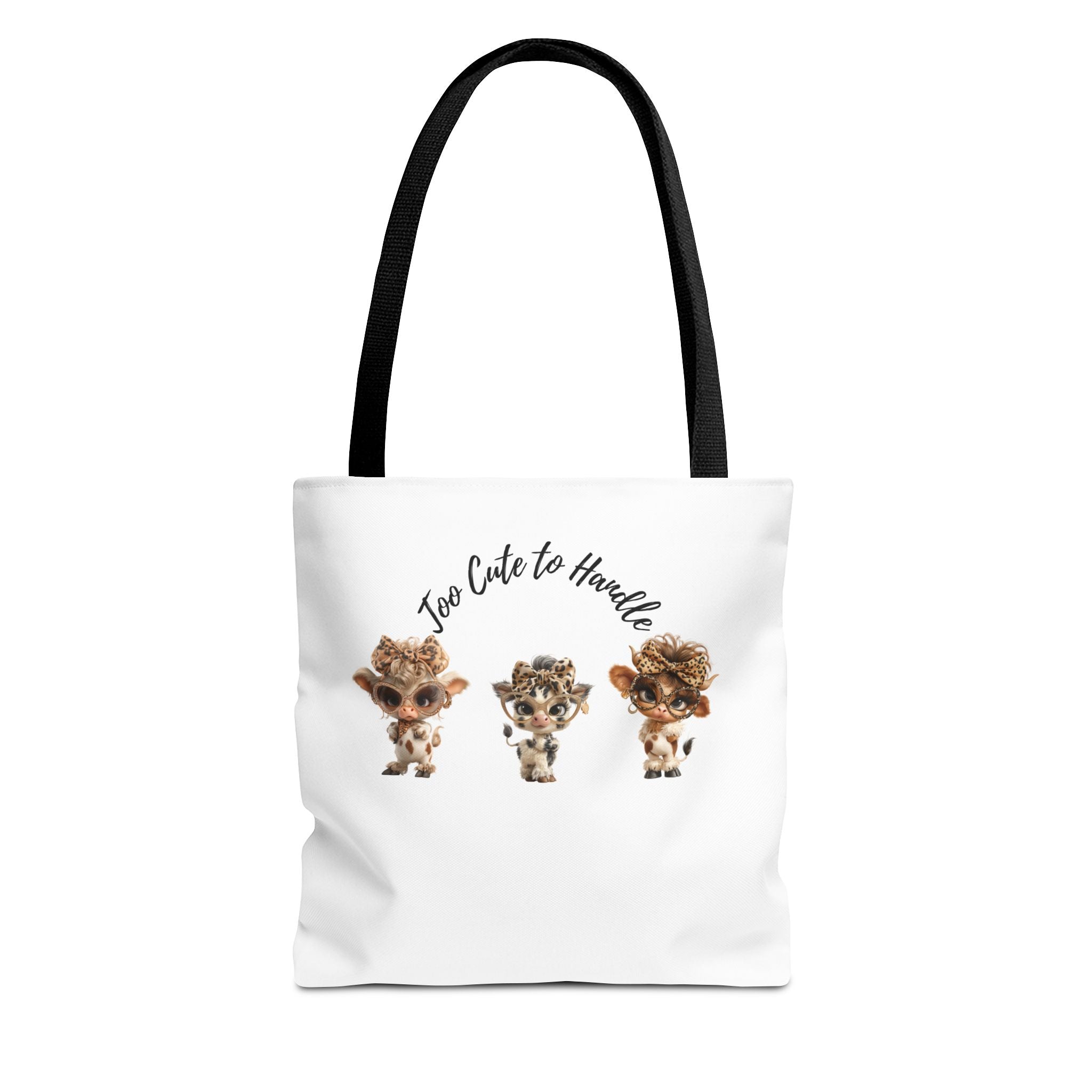 Cow Trio Tote Bag, Farm Animal Canvas Bag, Cow Lover Gift