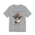 Sassy Classy Little Badassy Cow Illustration T-Shirt