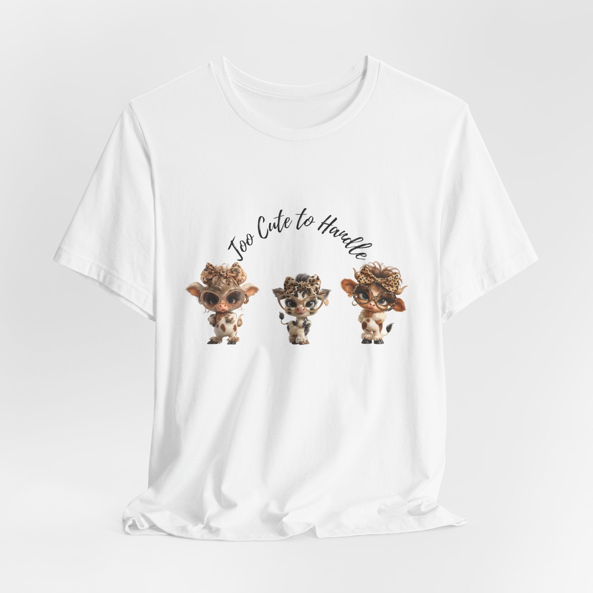 Too Lovely to Handle Cow Shirt Leopard Cow Tee