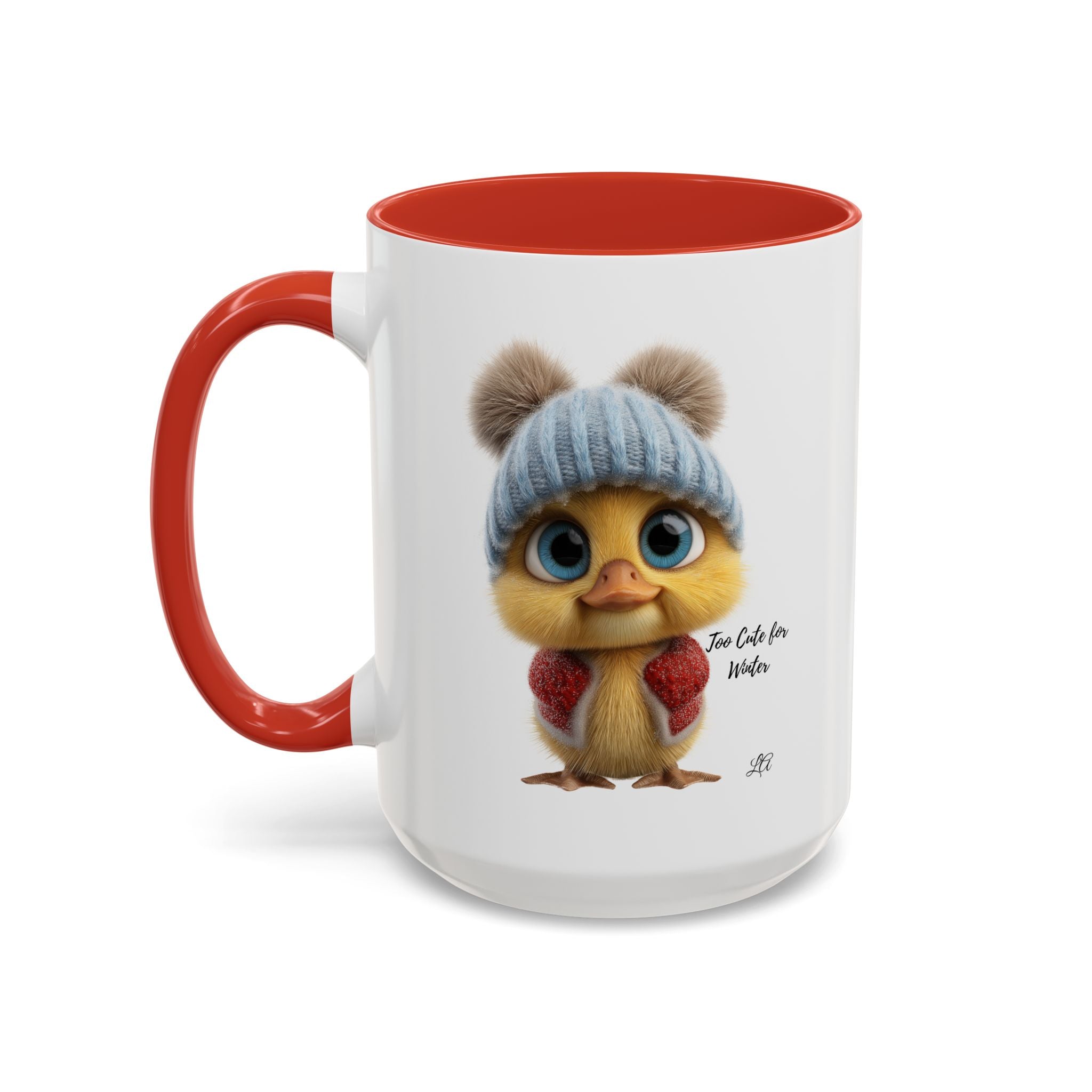 Winter Chick Coffee Mug — "Too Cute For Words" Accent Ceramic Mug