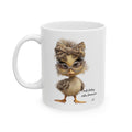 Cute Chic Duck Mug — Leopard Bow & Glasses (11oz / 15oz)