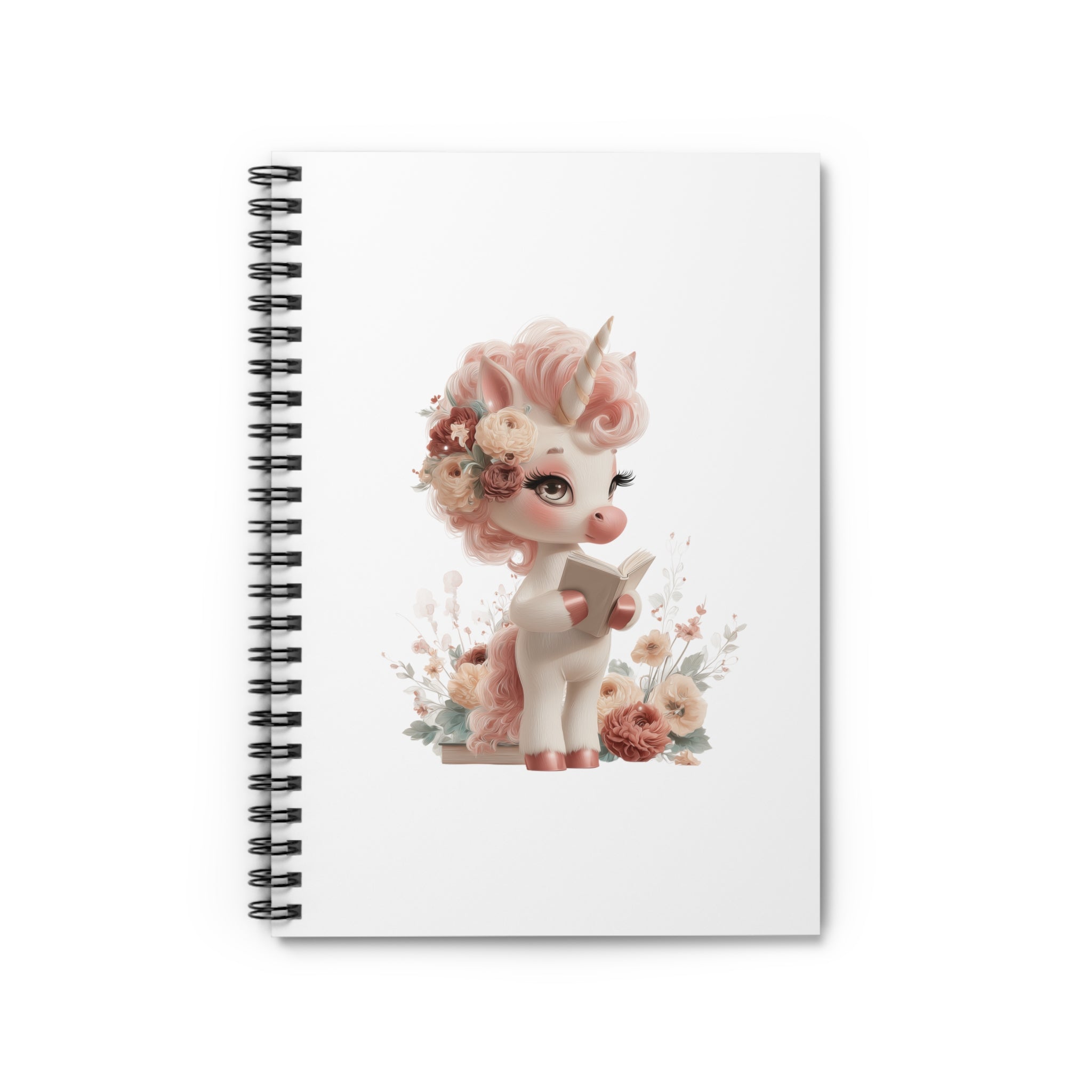 Baby Unicorn Spiral Notebook | Ruled Journal