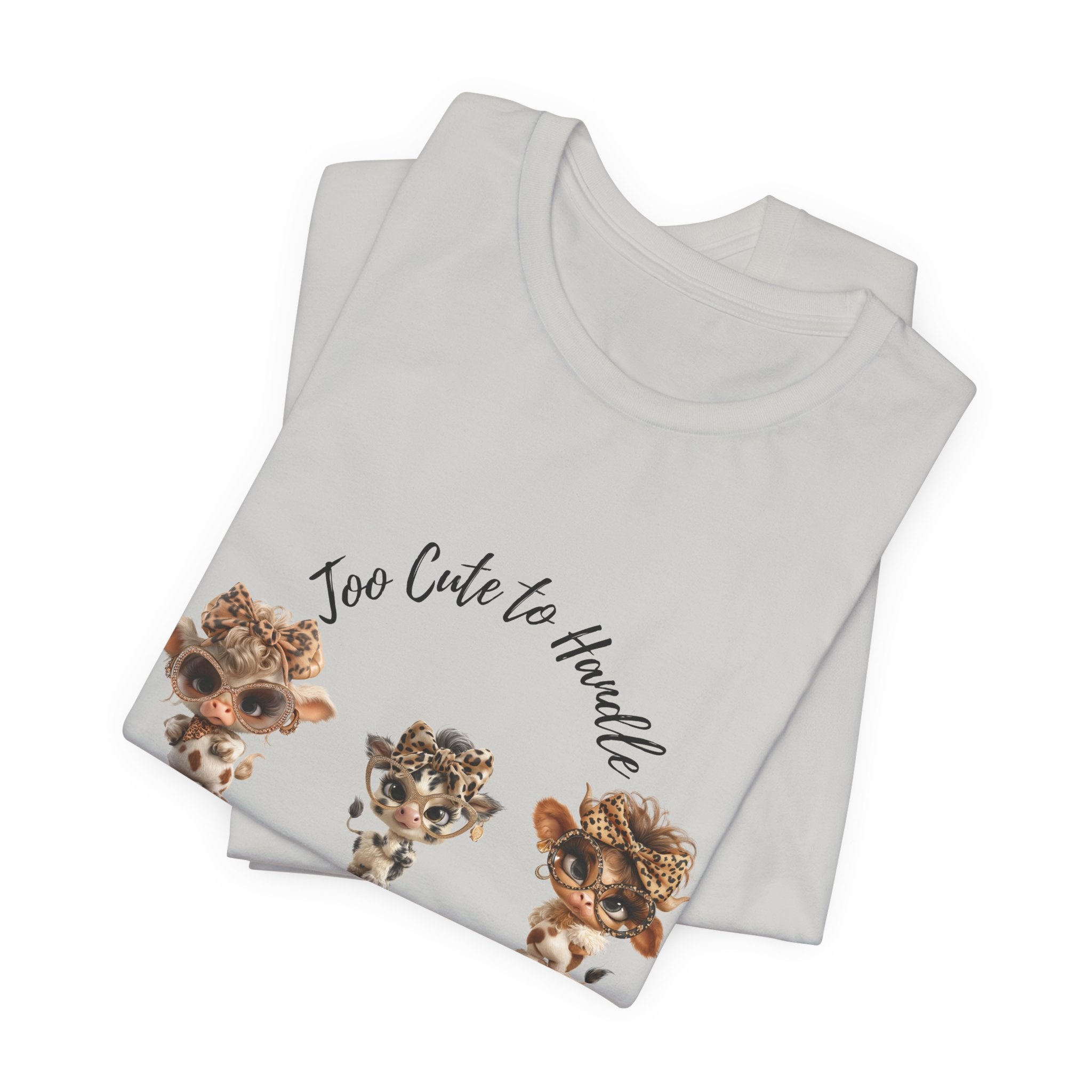 Too Lovely to Handle Cow Shirt Leopard Cow Tee